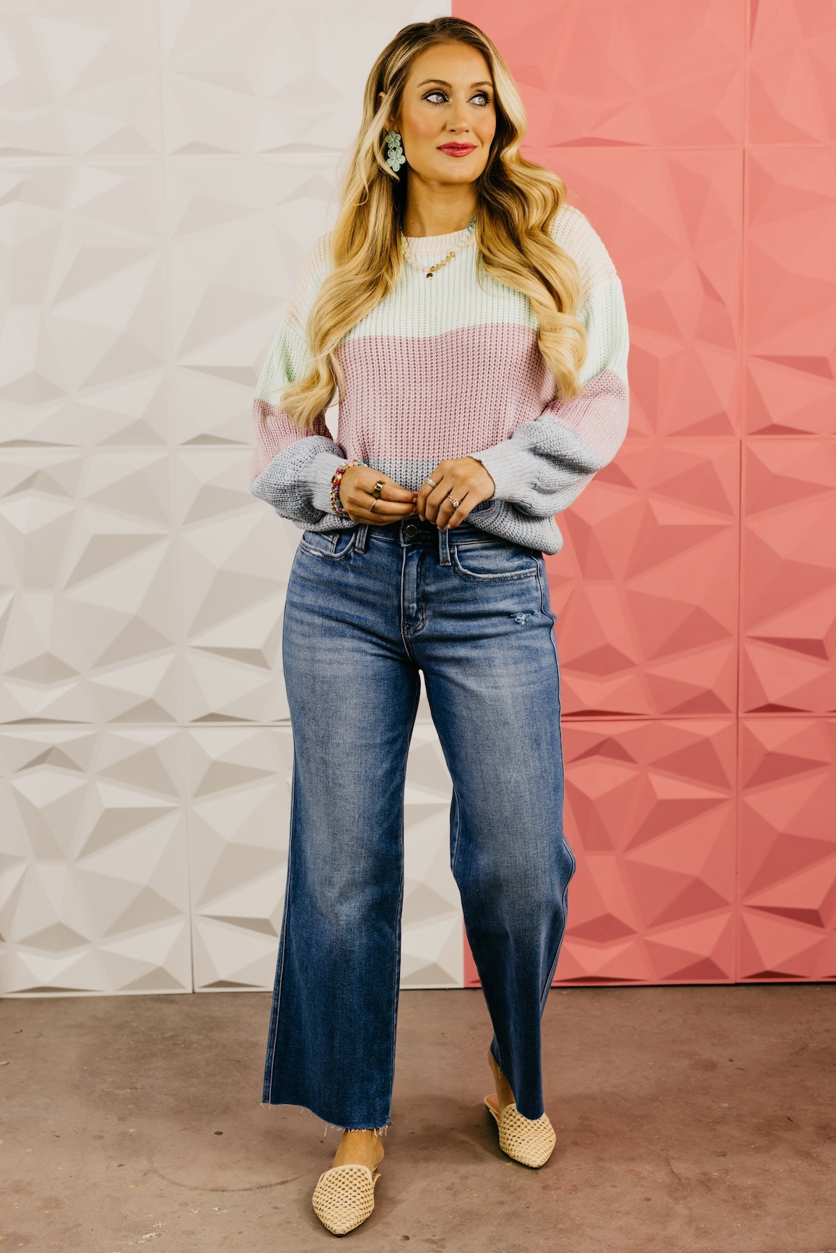 The Lucia Color Block Sweater