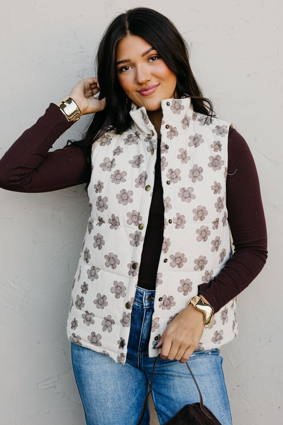 The Analia Floral Vest