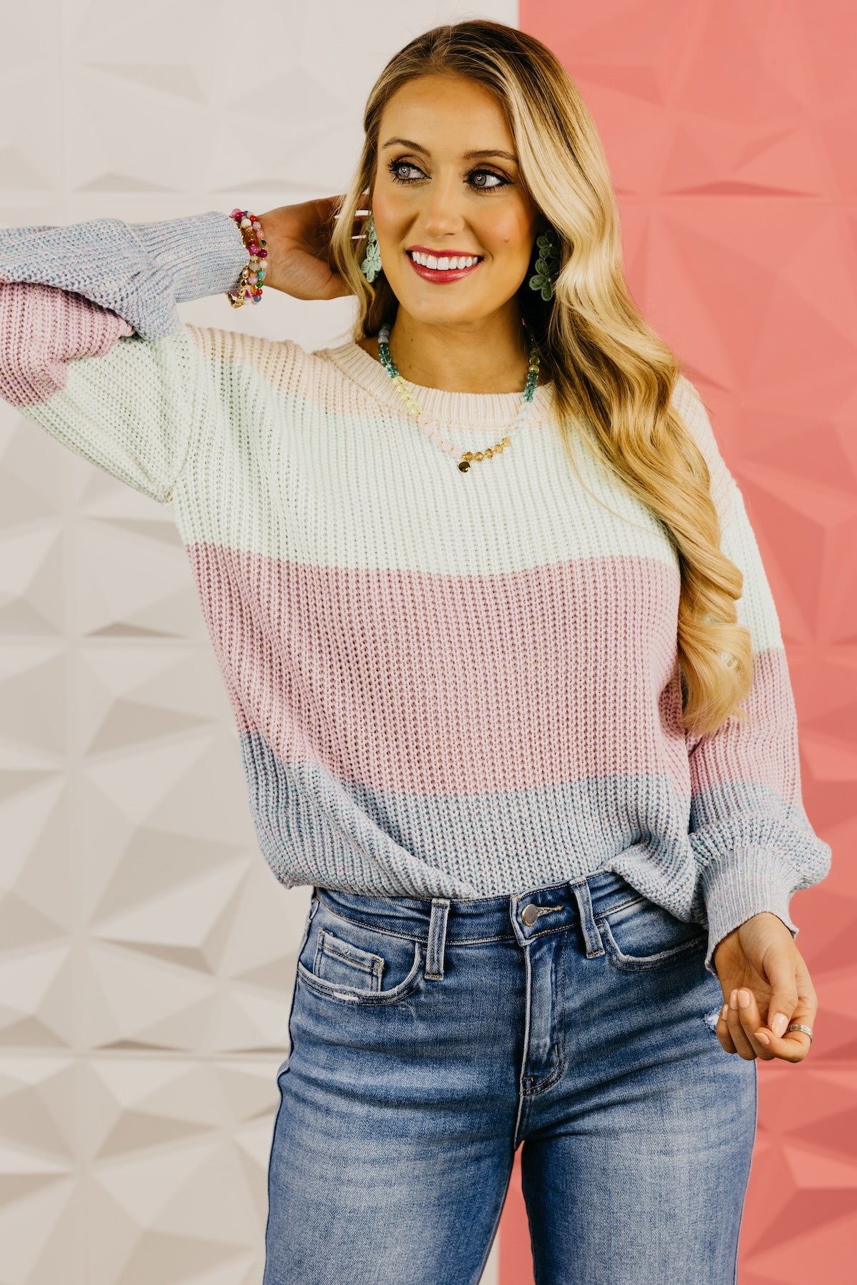 The Lucia Color Block Sweater