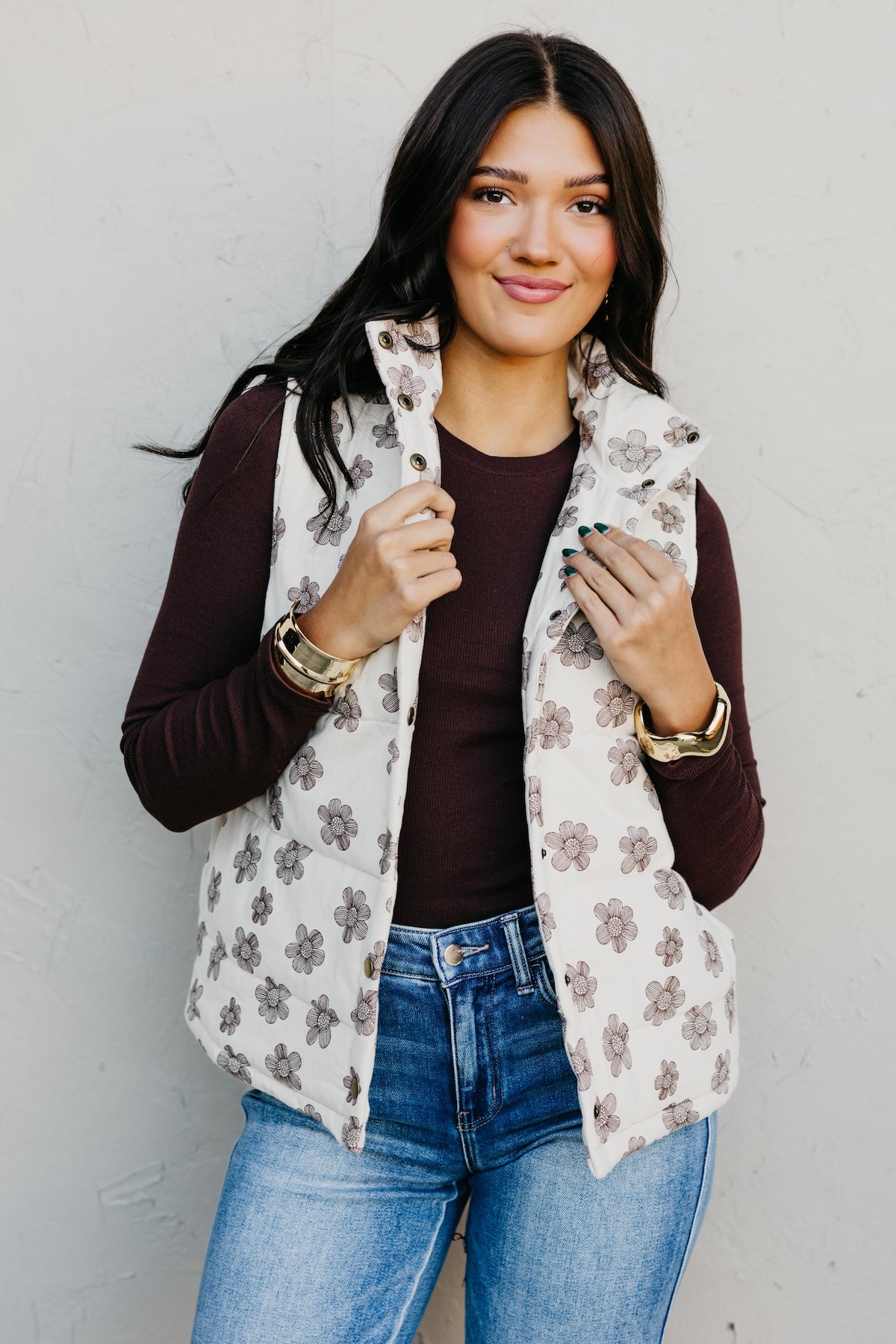 The Analia Floral Vest
