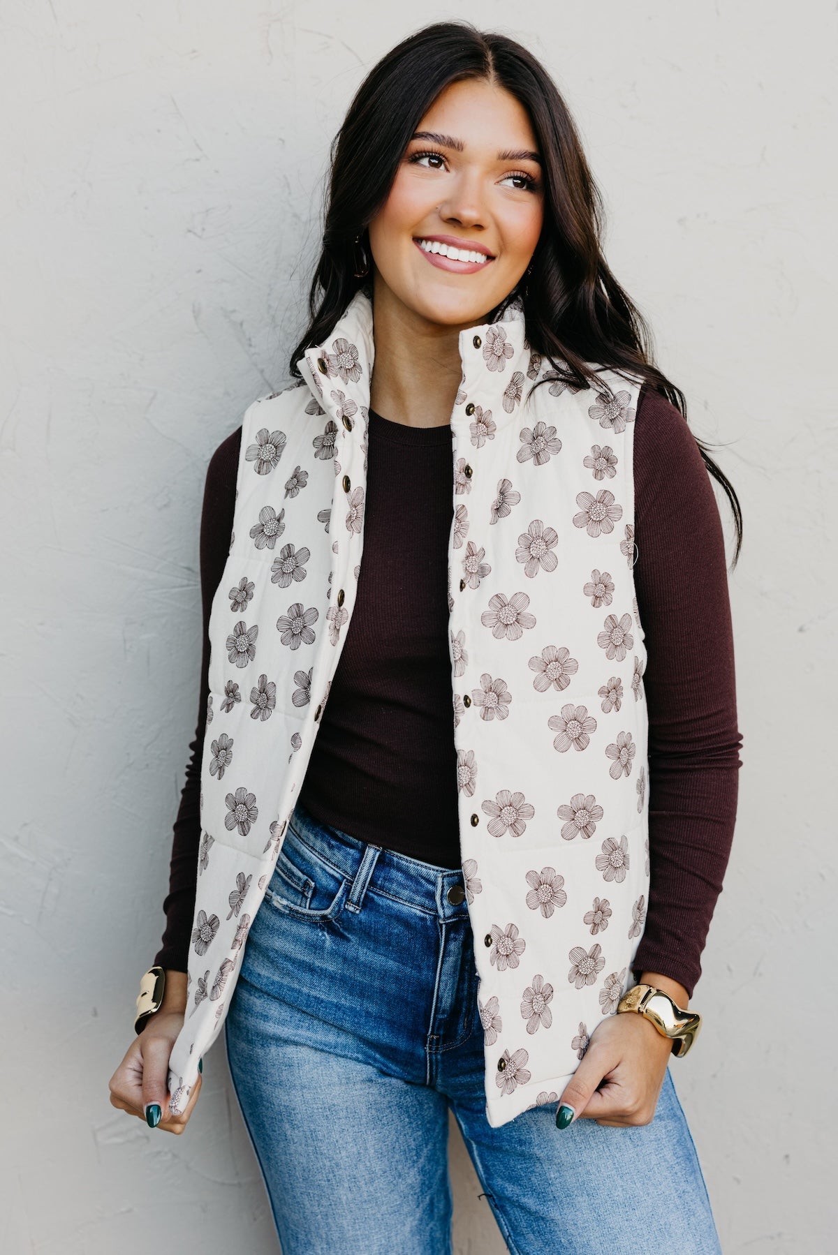 The Analia Floral Vest