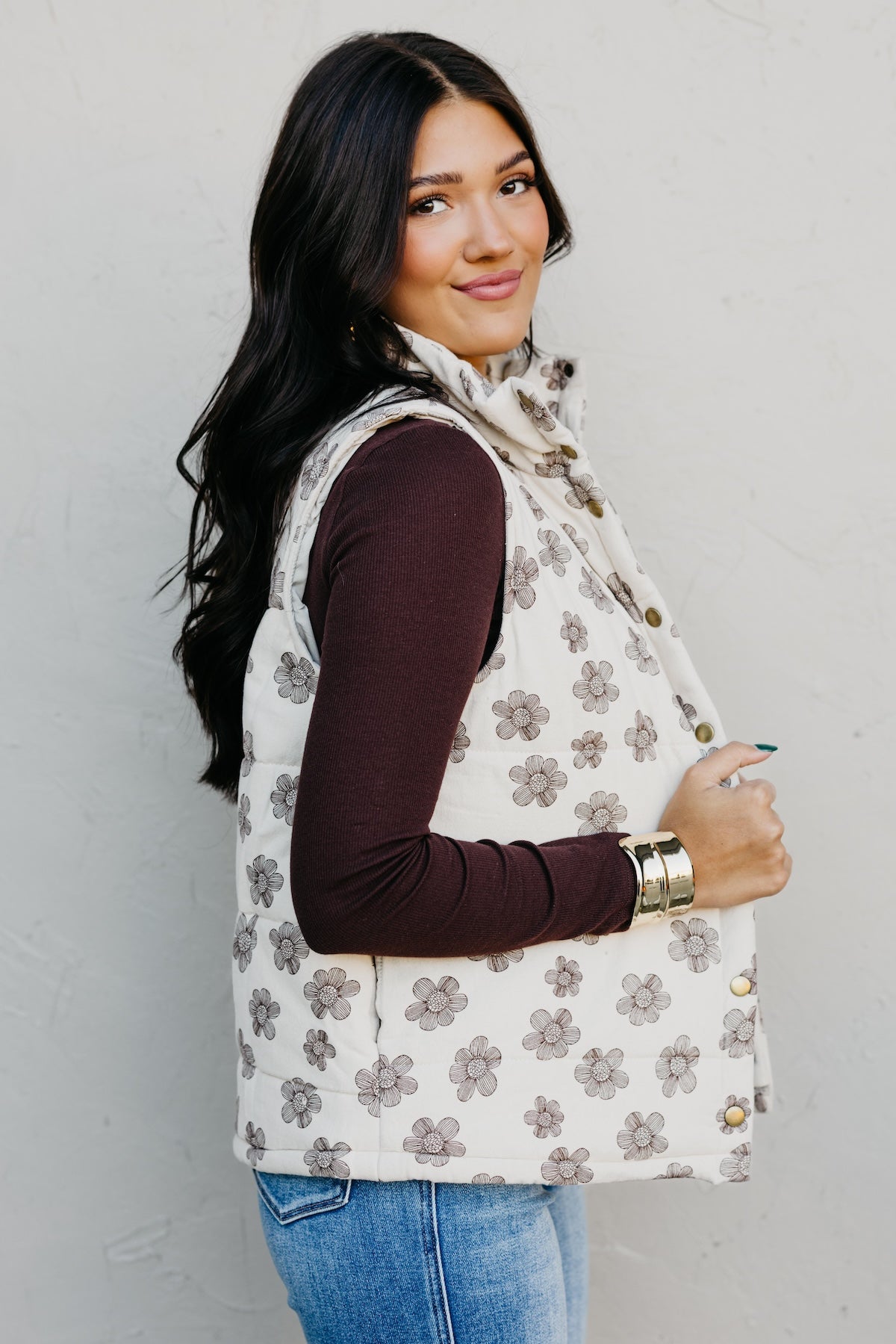 The Analia Floral Vest