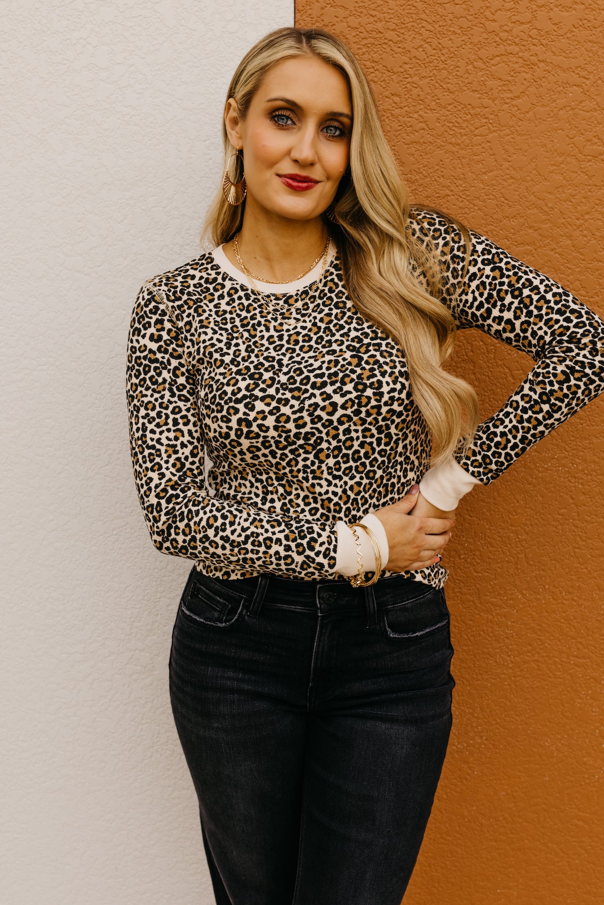 The Axton Animal Print Thermal Top FINAL SALE MOD Boutique