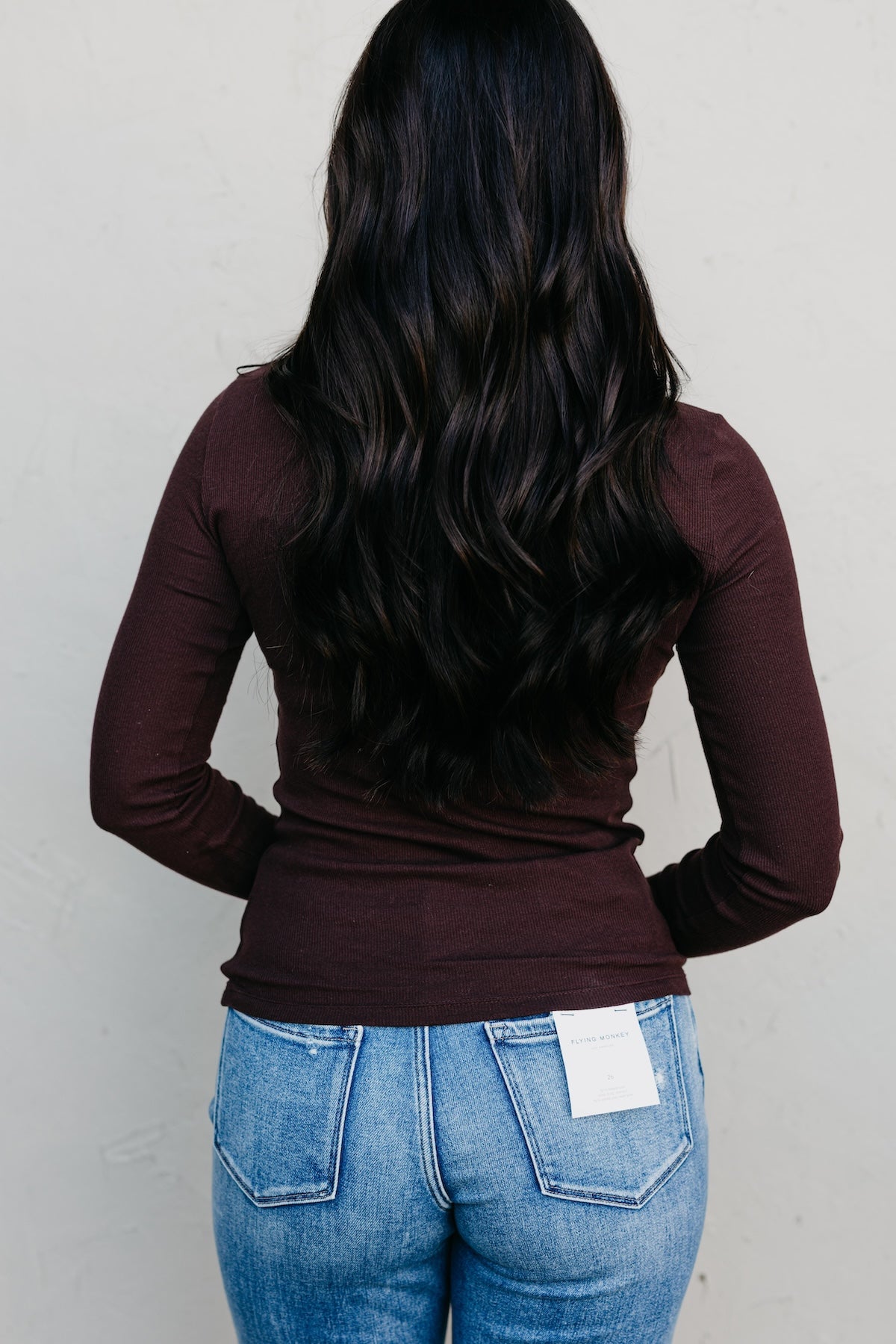 The Essential Long Sleeve Mini Ribbed Tee