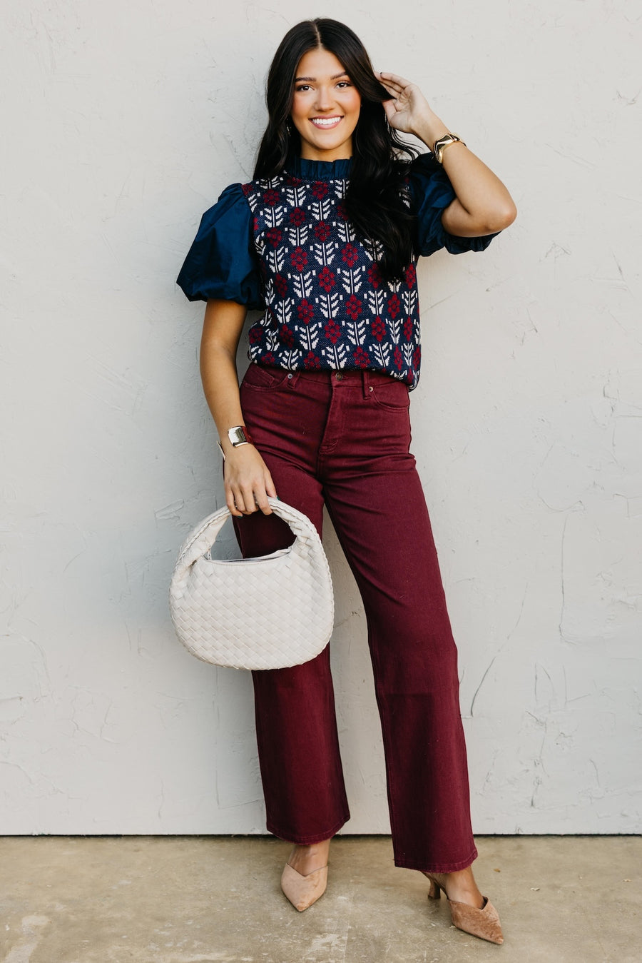 The Opal Mixed Media Sweater Top