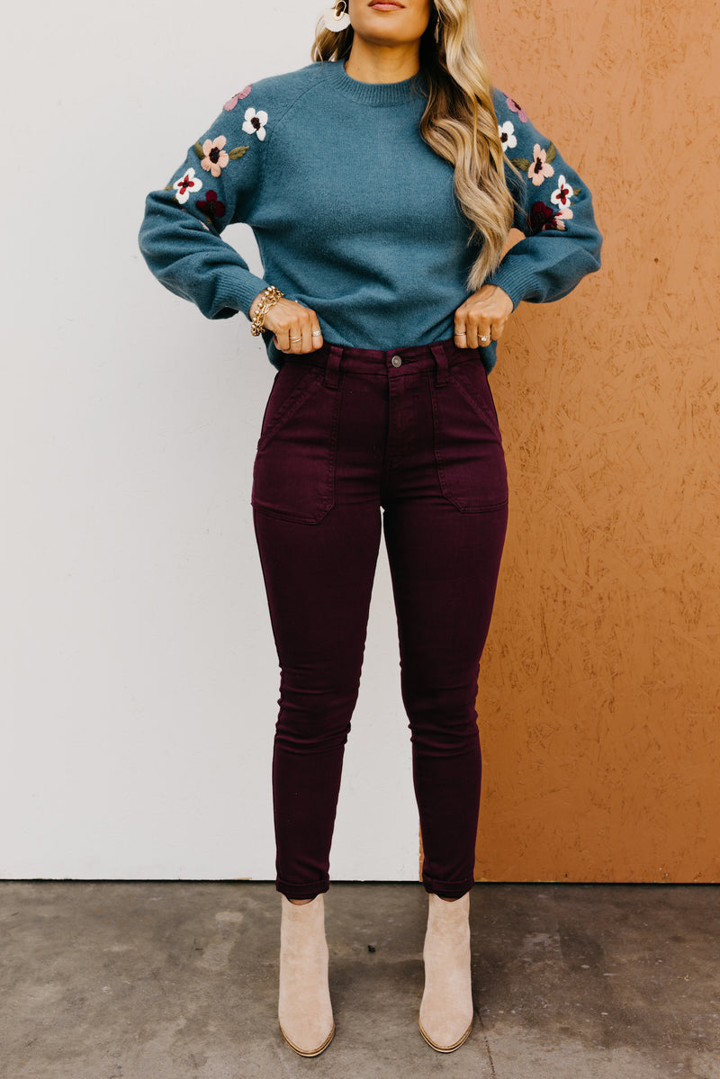 Kan Can Denim | High Rise Utility Ankle Skinny Jeans KC9305BG