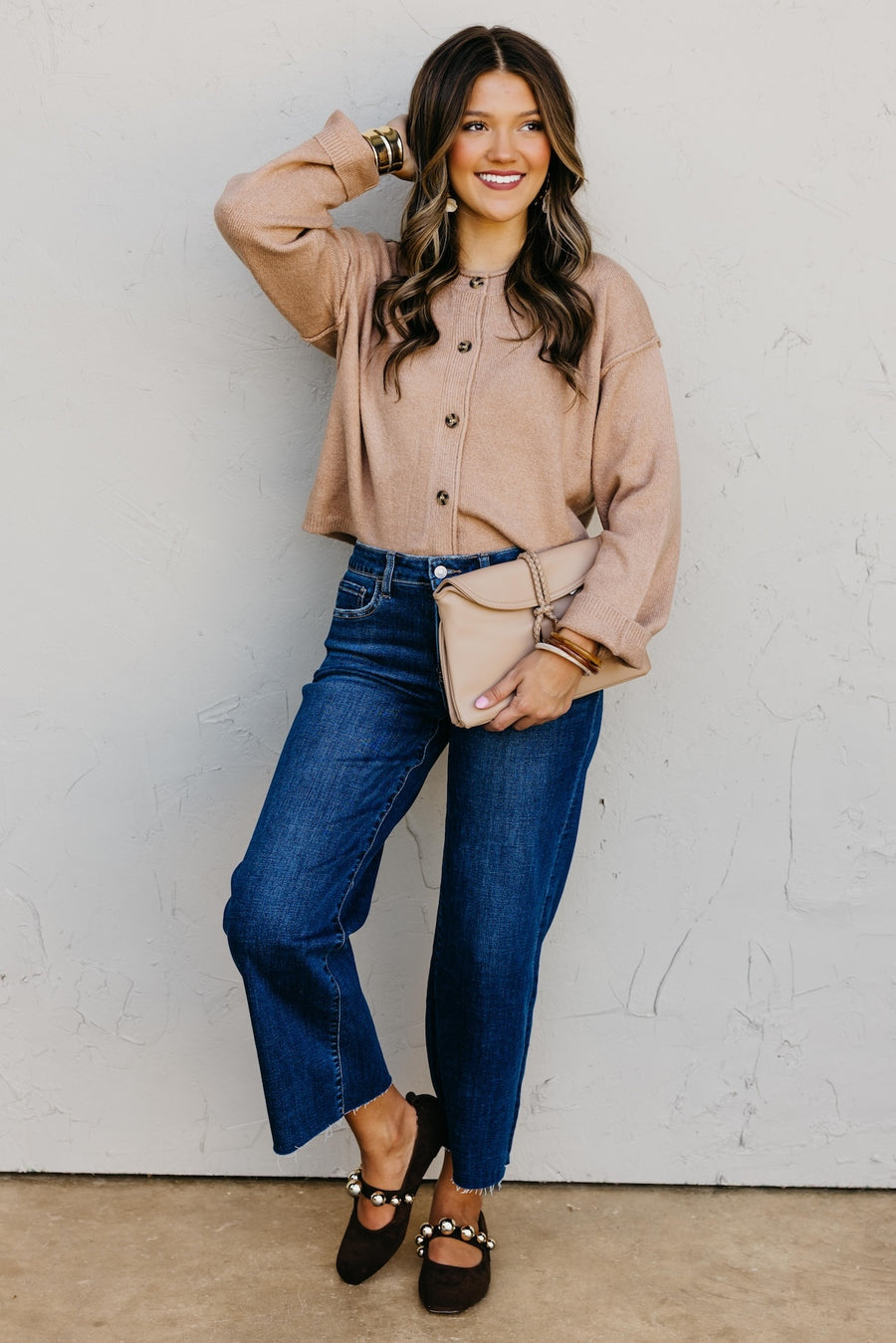 The Rhea Button-Front Cardigan Sweater