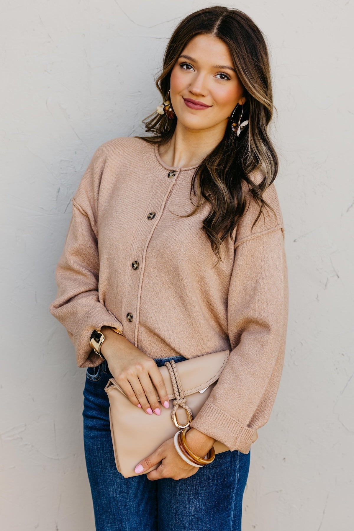 The Rhea Button-Front Cardigan Sweater