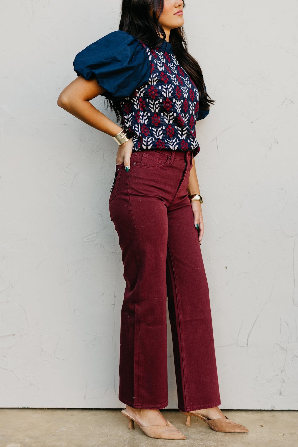 Mica Denim | High Rise Wide Leg Denim