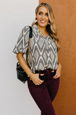The Nalani Puff Sleeve Woven Blouse