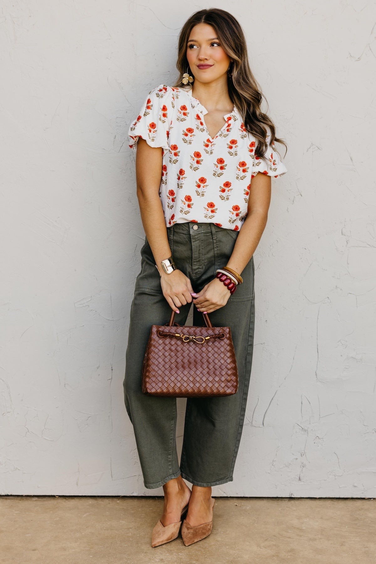 The Gratsgie Floral Woven Blouse