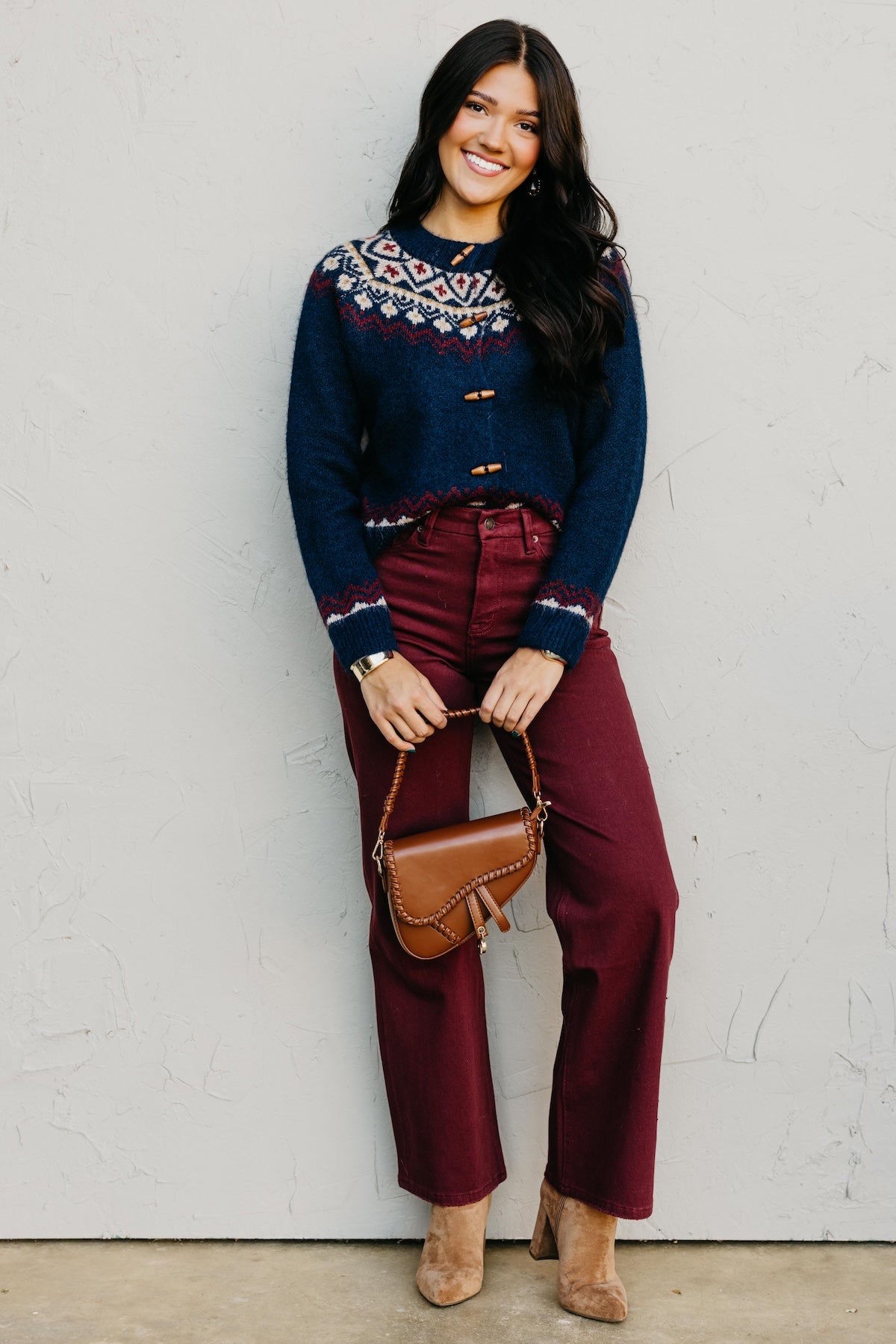 The Judy Faire Isle Toggle Button Cardigan