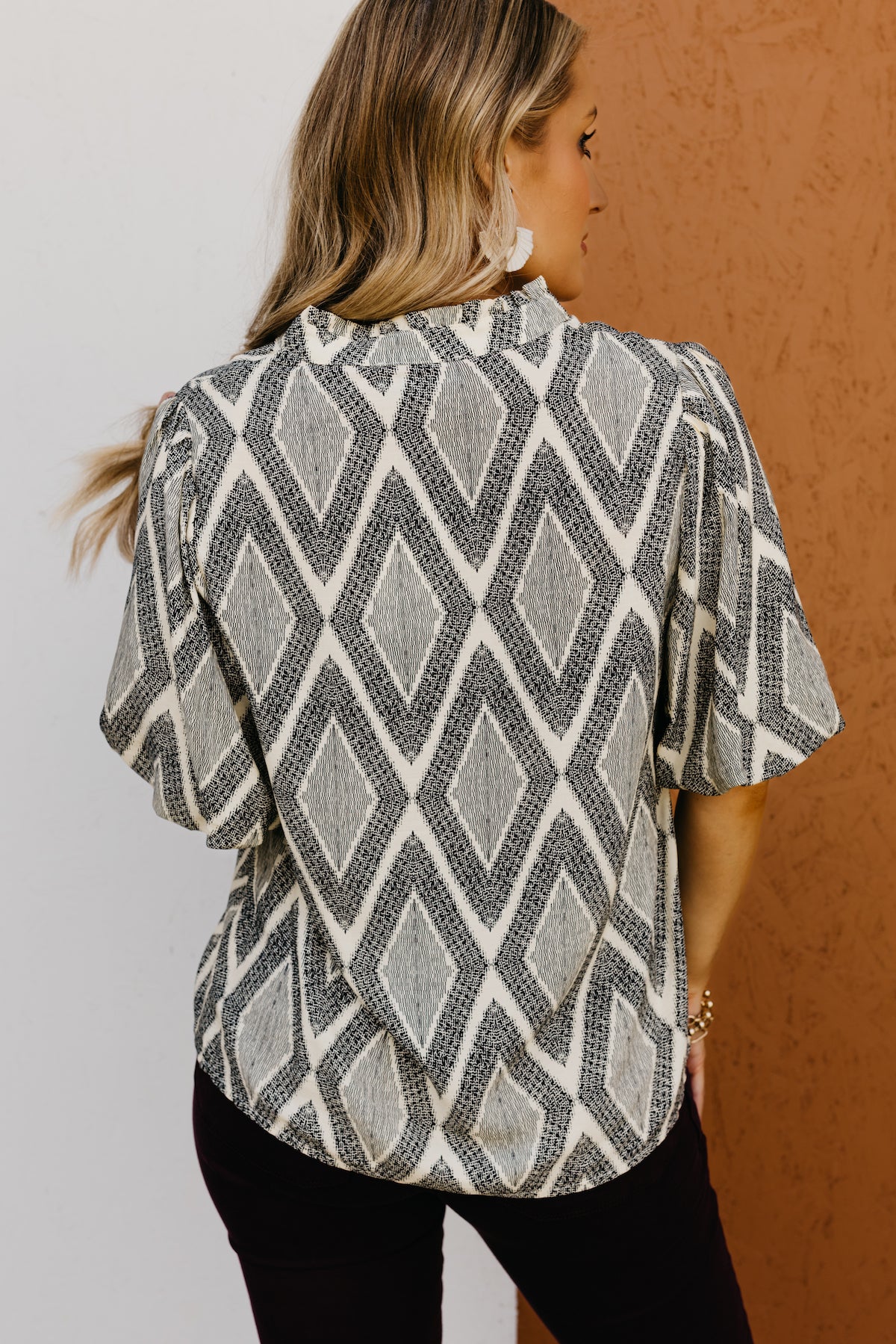 The Nalani Puff Sleeve Woven Blouse  - FINAL SALE