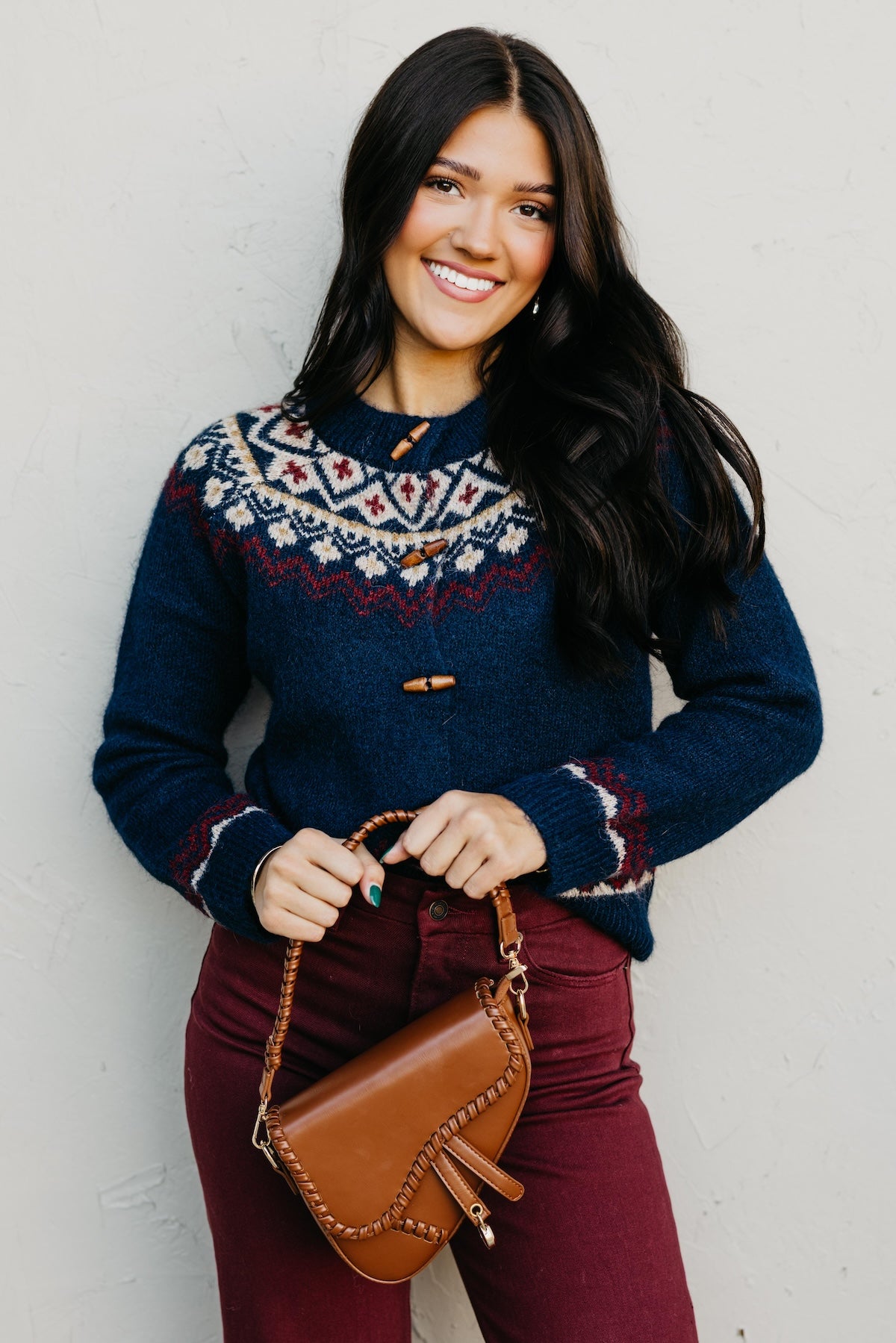 The Judy Faire Isle Toggle Button Cardigan