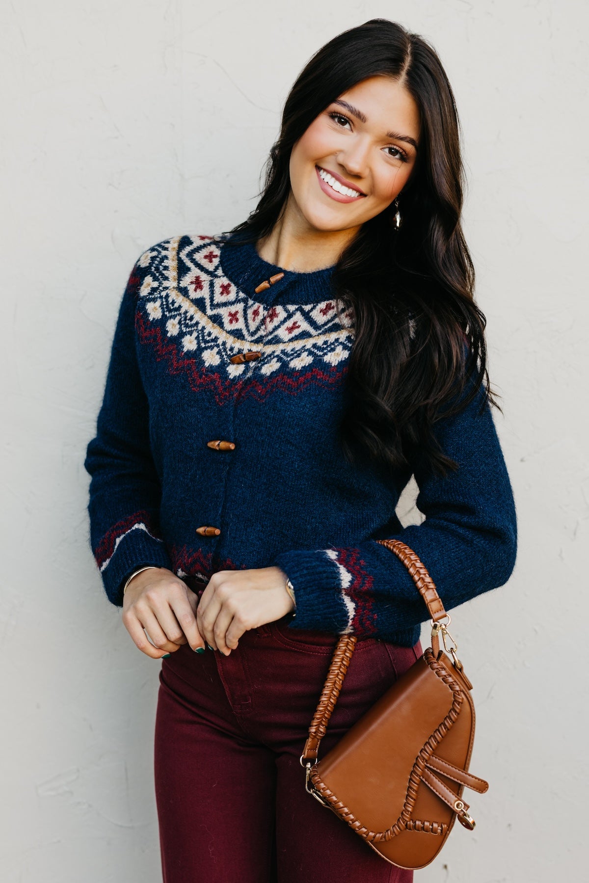 The Judy Faire Isle Toggle Button Cardigan