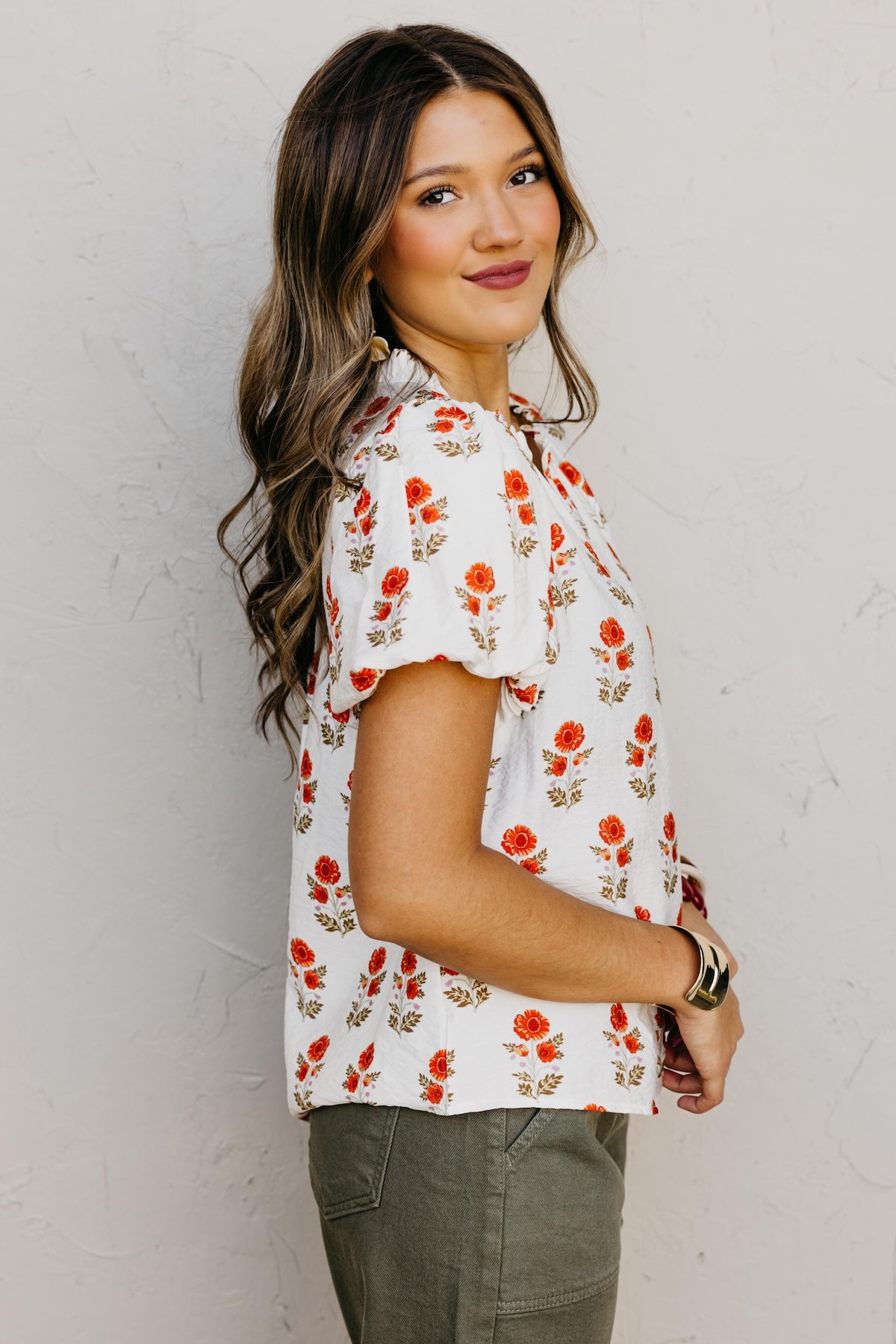 The Gratsgie Floral Woven Blouse