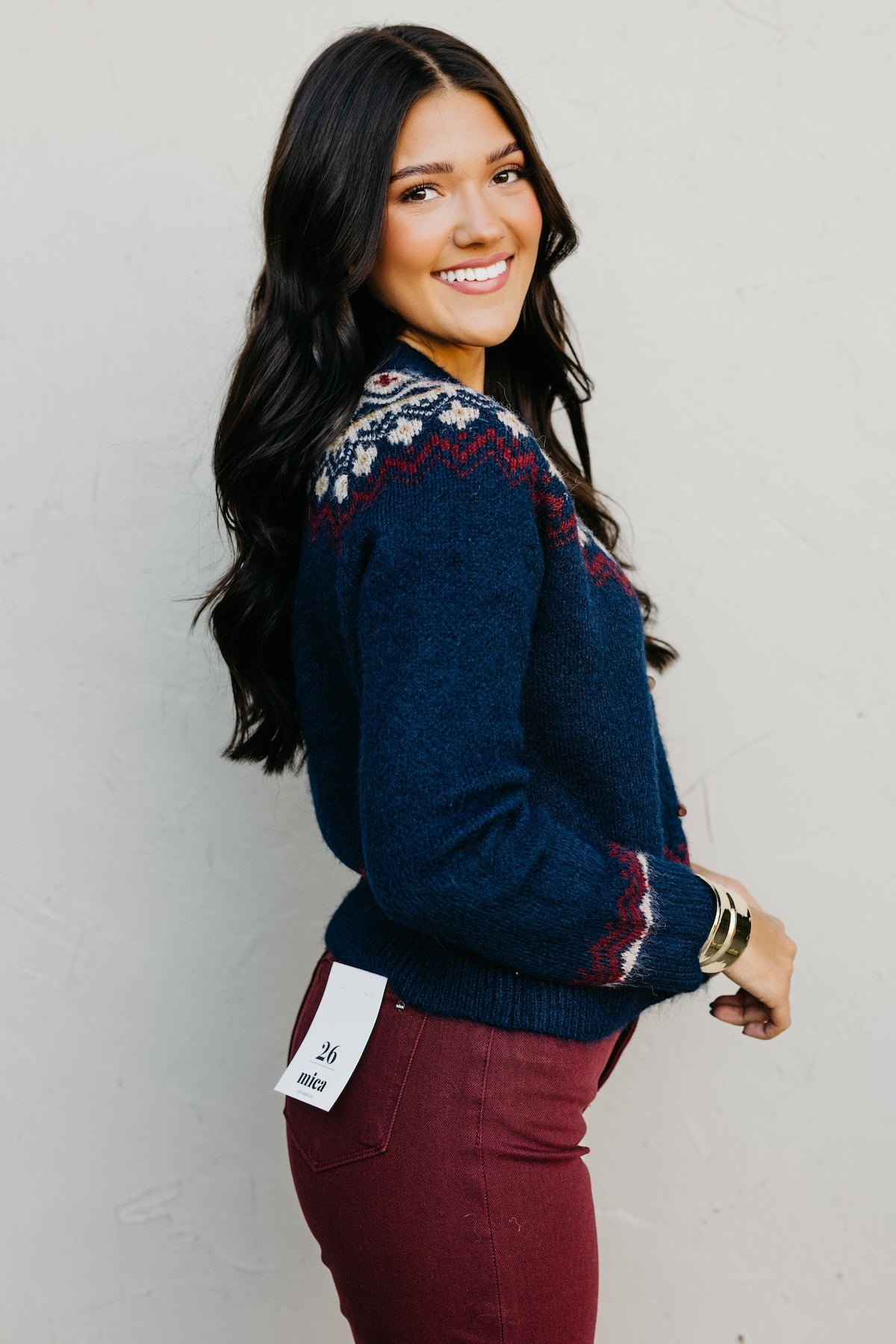 The Judy Faire Isle Toggle Button Cardigan