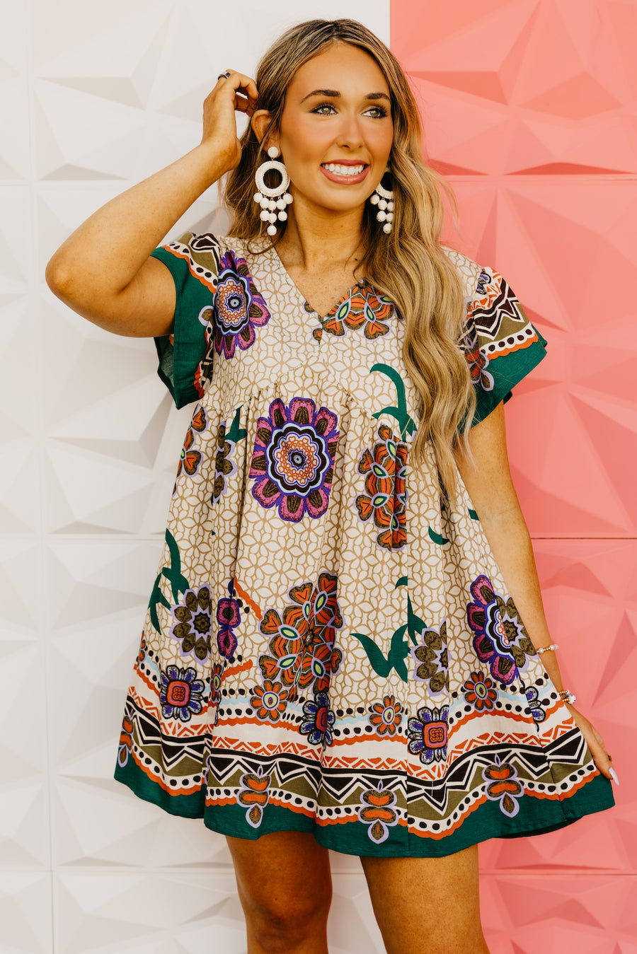 The Jaxx Floral Mini Dress