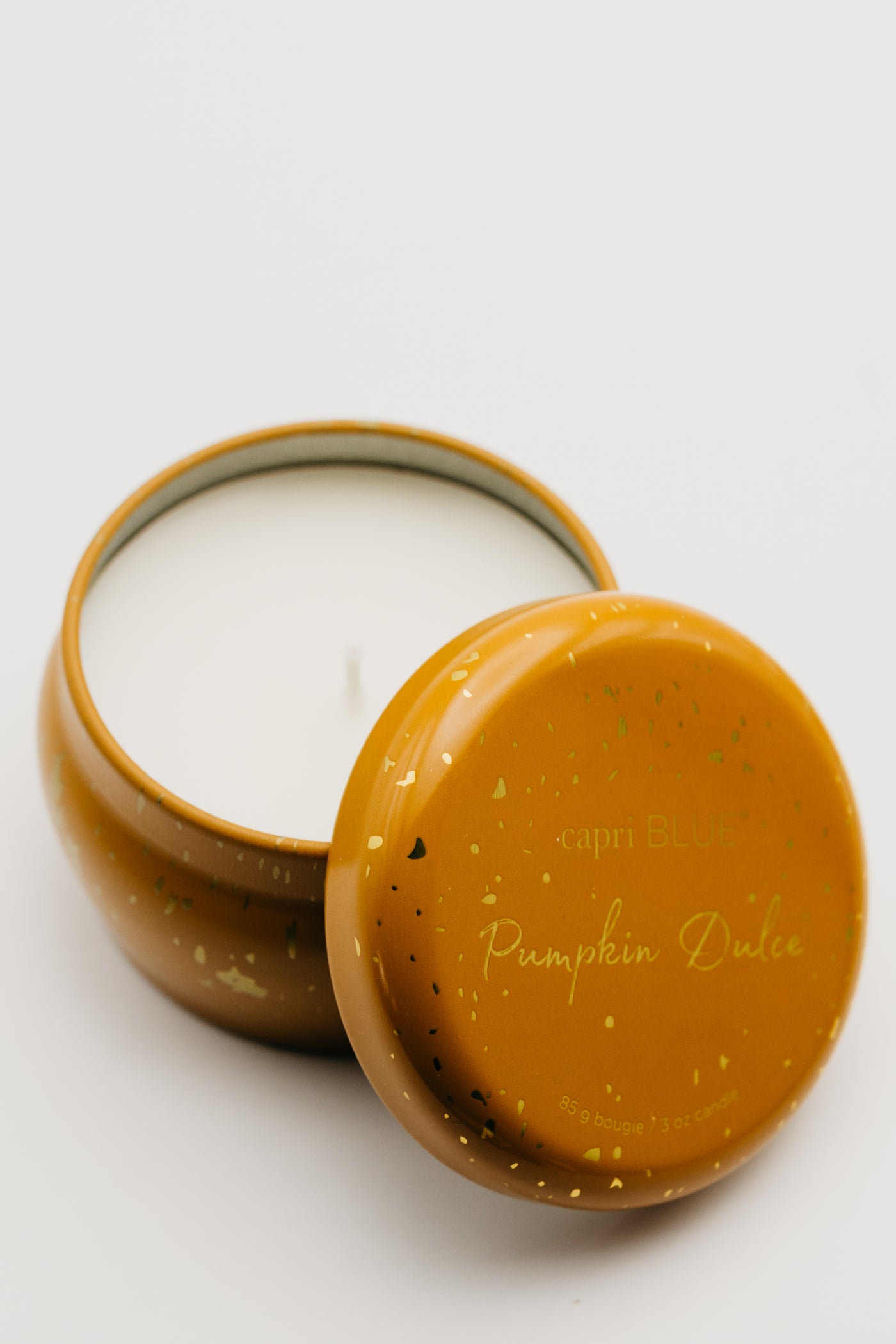 Capri Blue | Pumpkin Dulce Glimmer Mini Tin, 3 oz