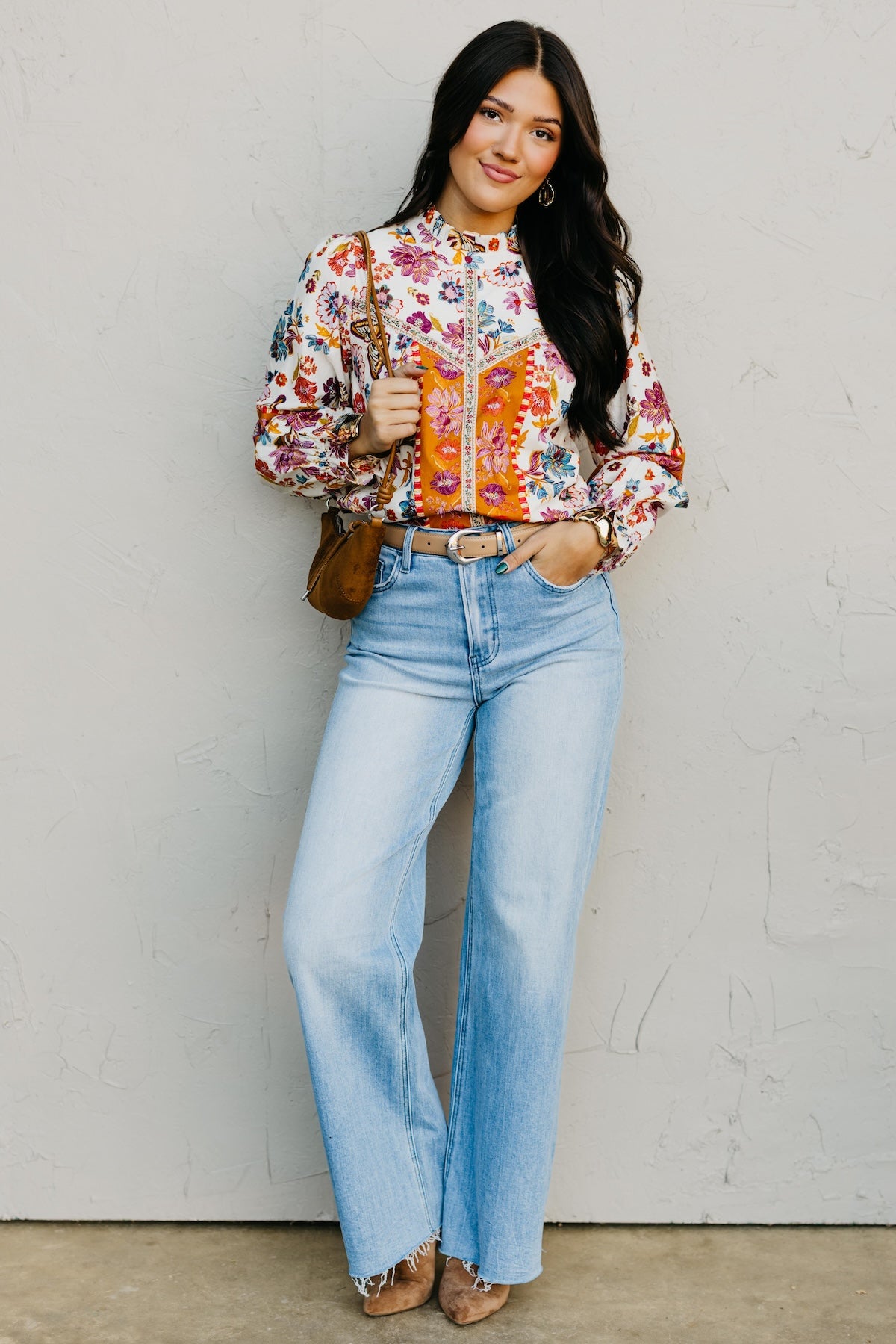 The Isabella Floral Woven Top