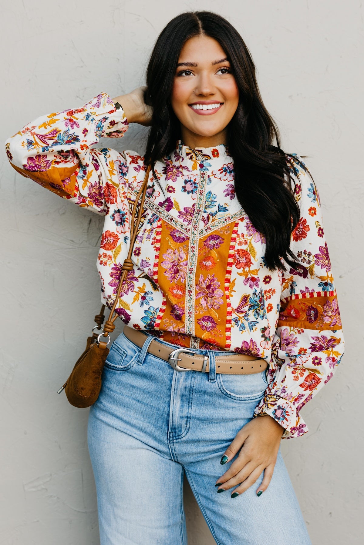 The Isabella Floral Woven Top