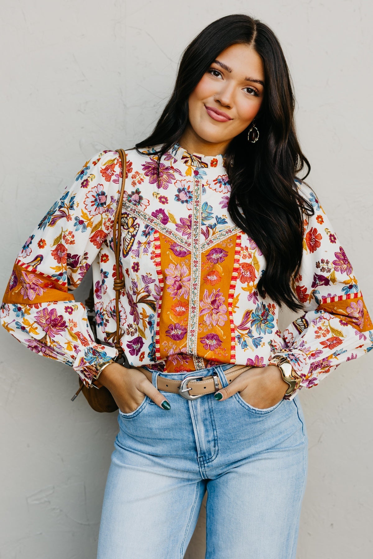 The Isabella Floral Woven Top