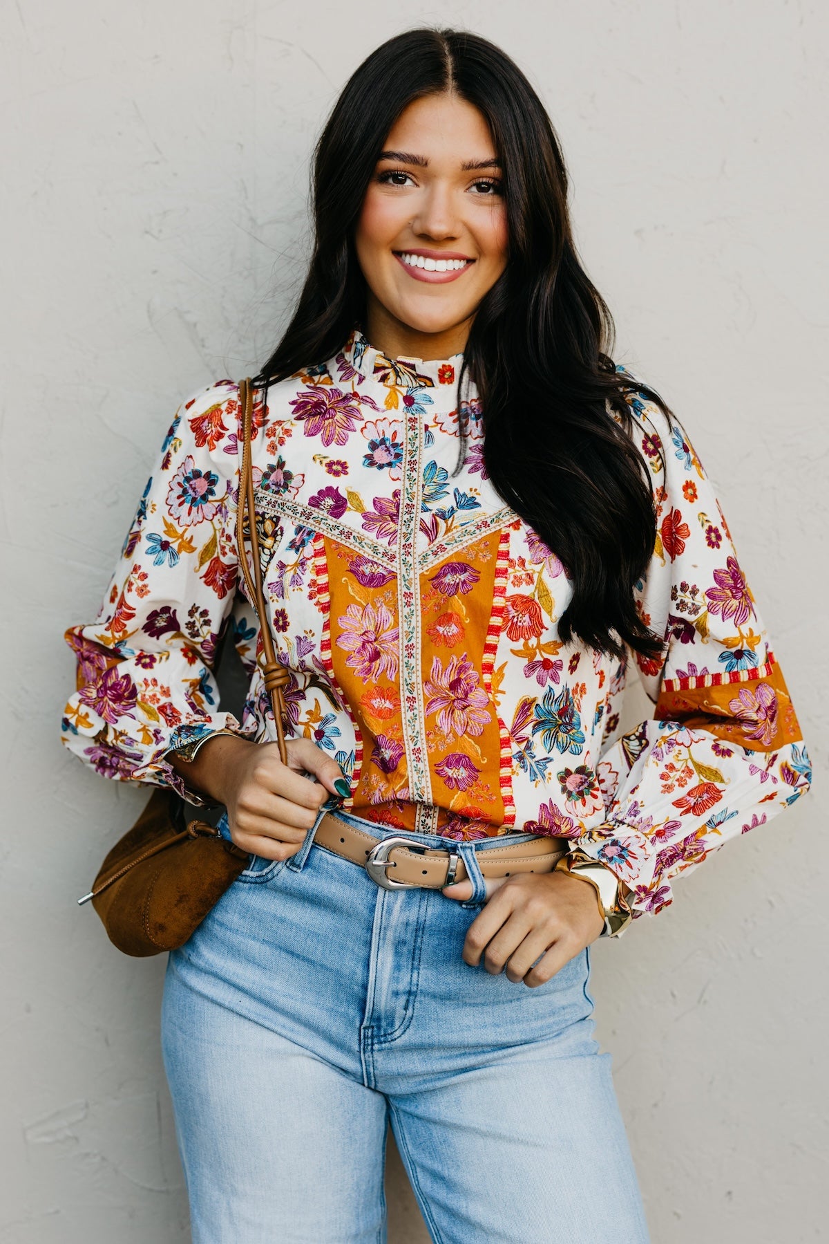 The Isabella Floral Woven Top