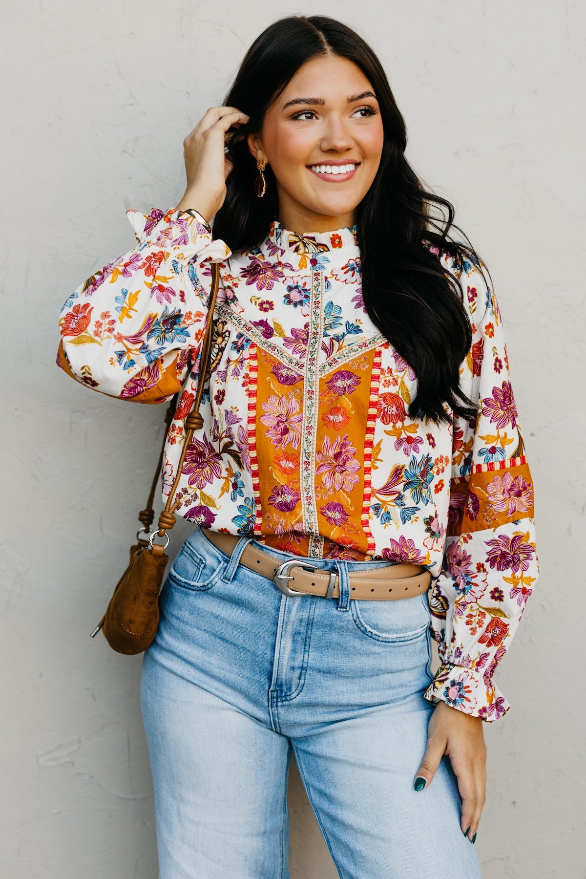 The Isabella Floral Woven Top