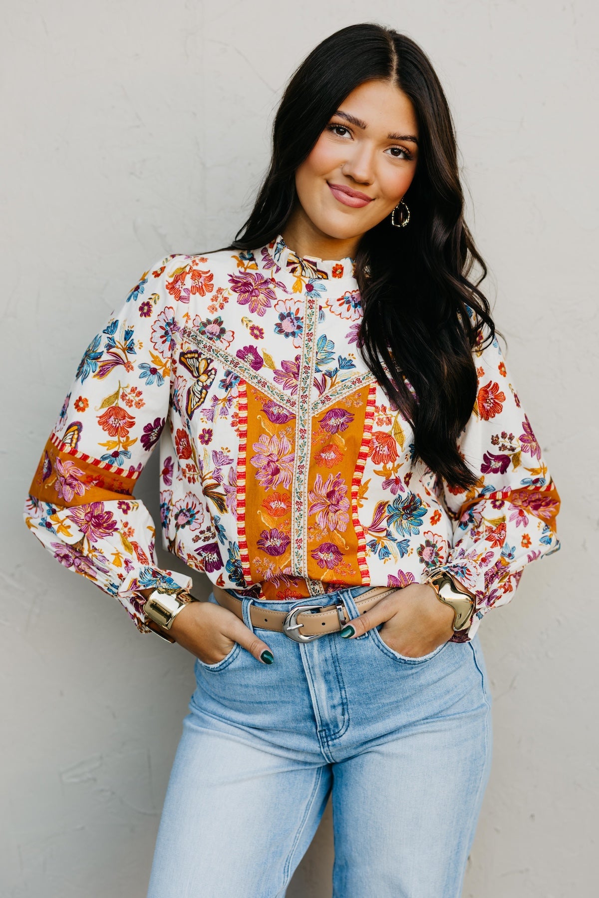 The Isabella Floral Woven Top