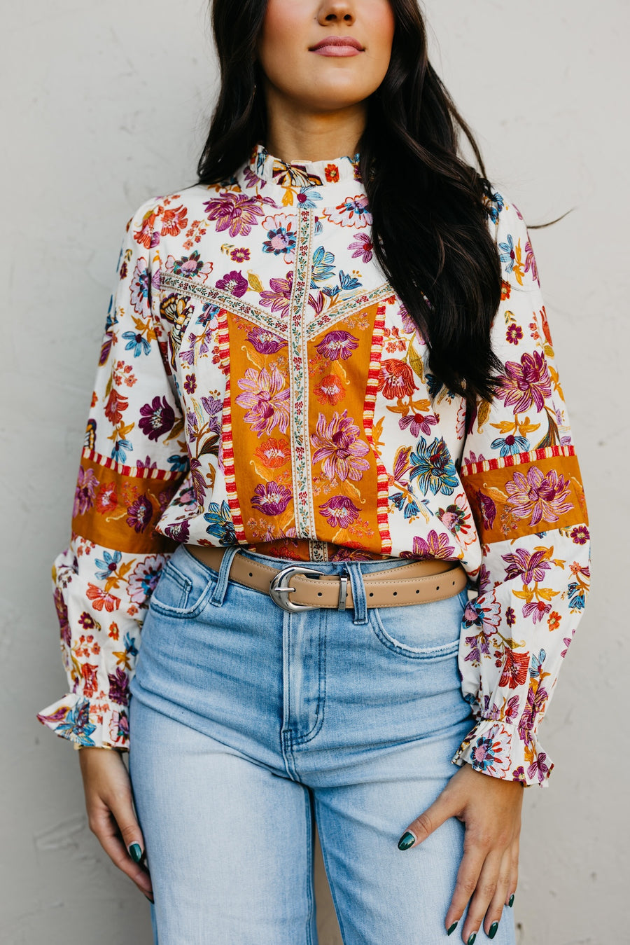 The Gretta Double Stitch Belt