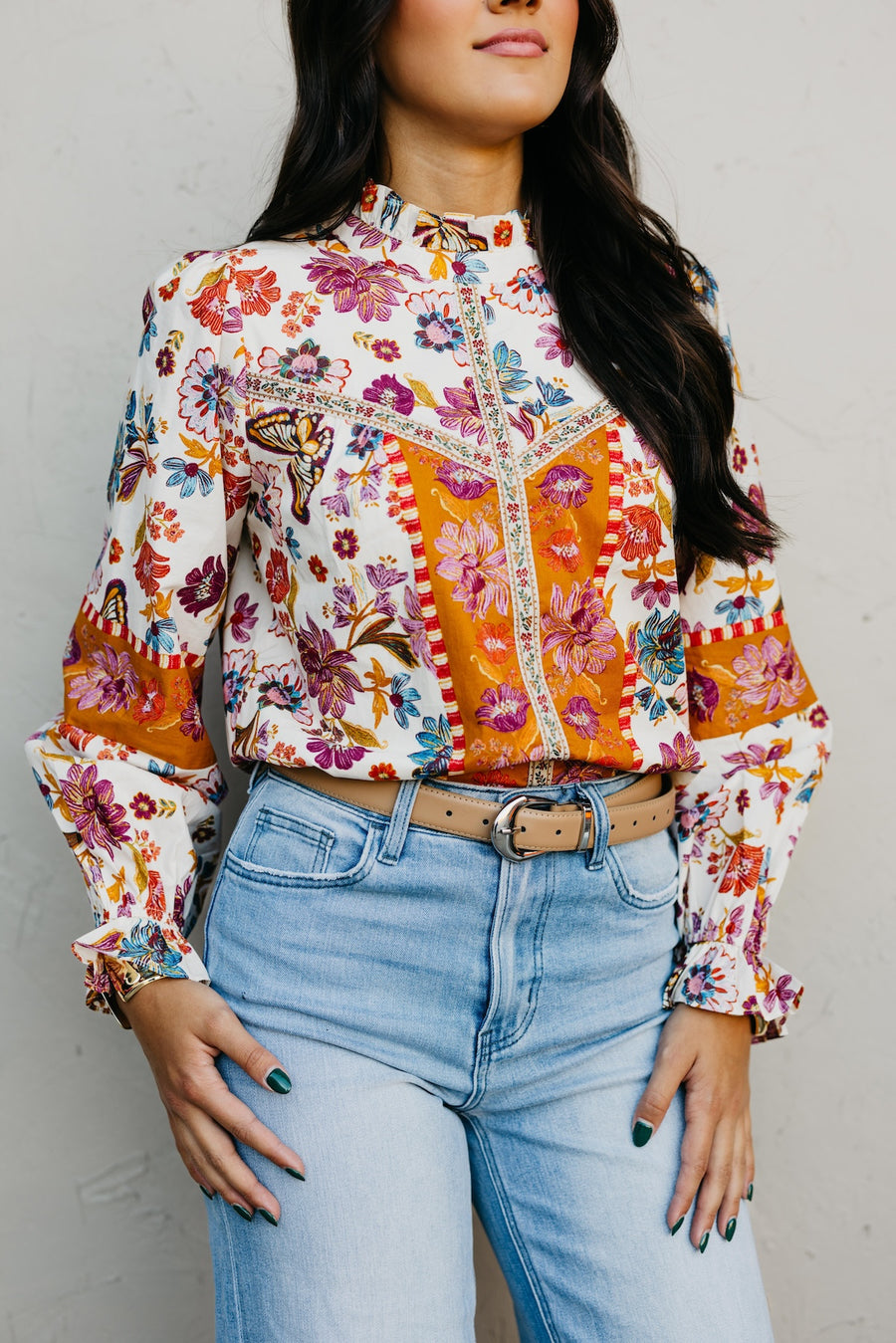 The Gretta Double Stitch Belt