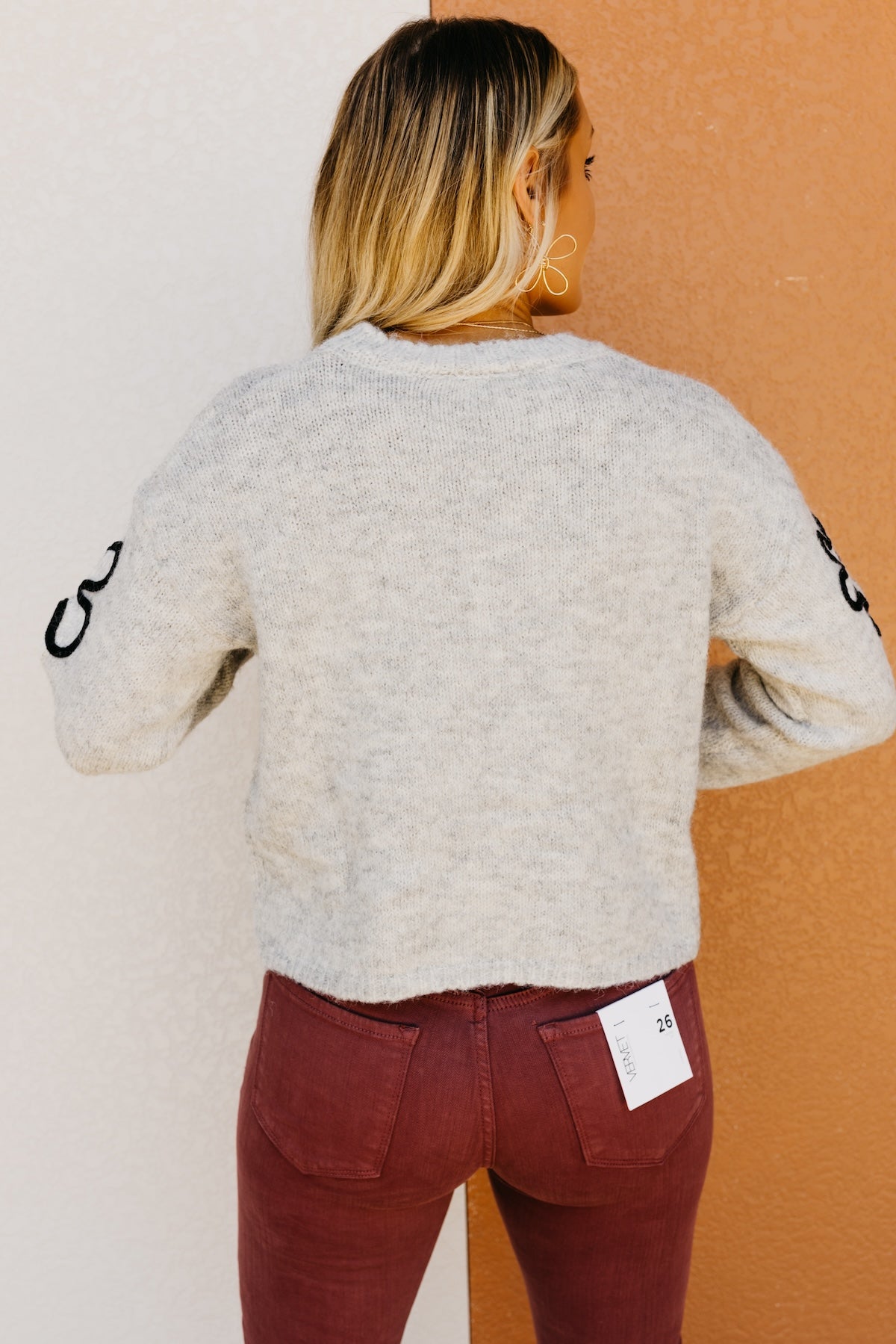 The Jabari Floral Sequin Sweater
