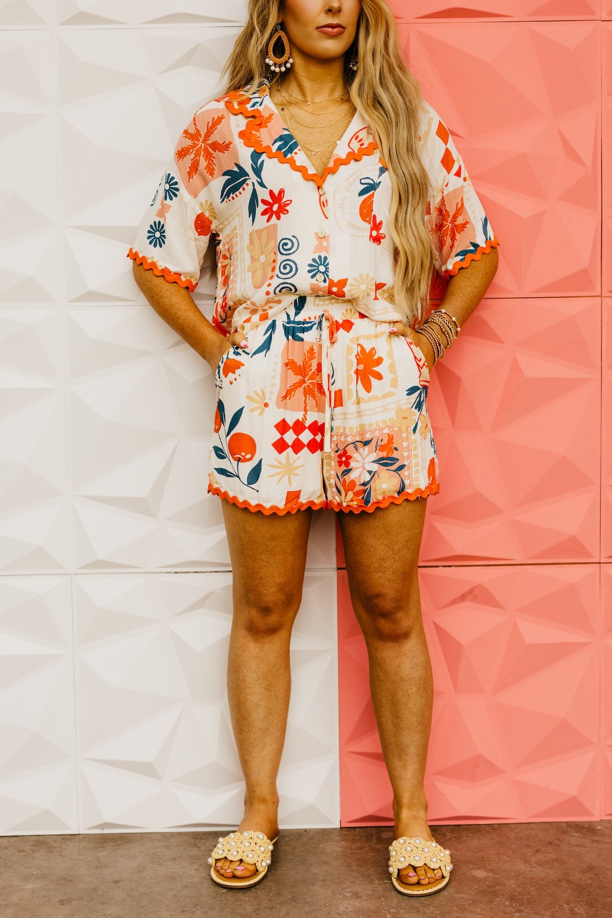 The Cason Floral And Fruit Shorts