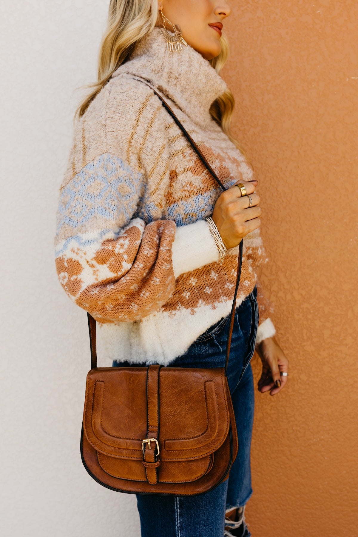 The Blair Foldover Buckle Crossbody
