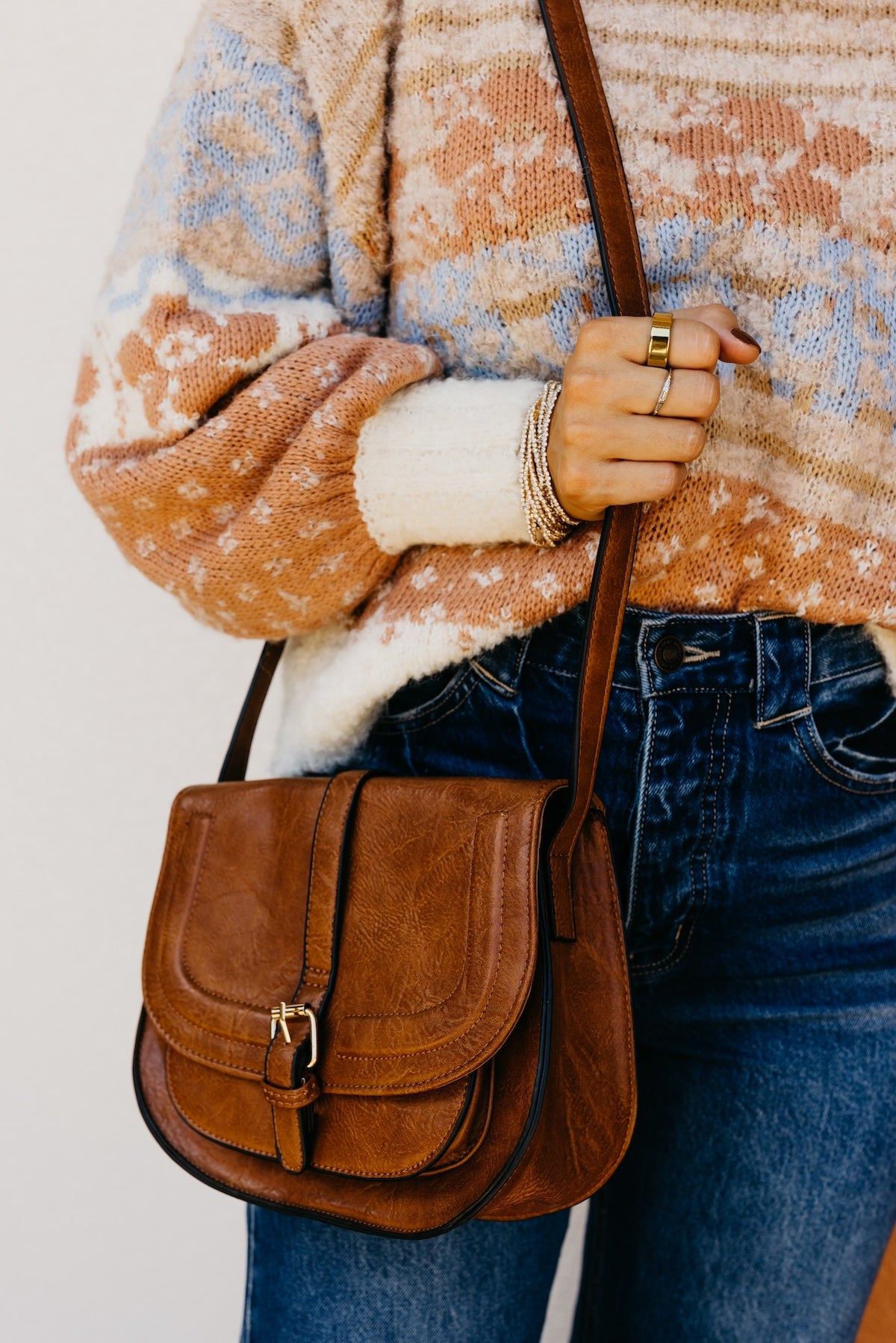 The Blair Foldover Buckle Crossbody