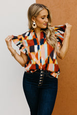 The Belle Ruffle Smock Sleeve Blouse