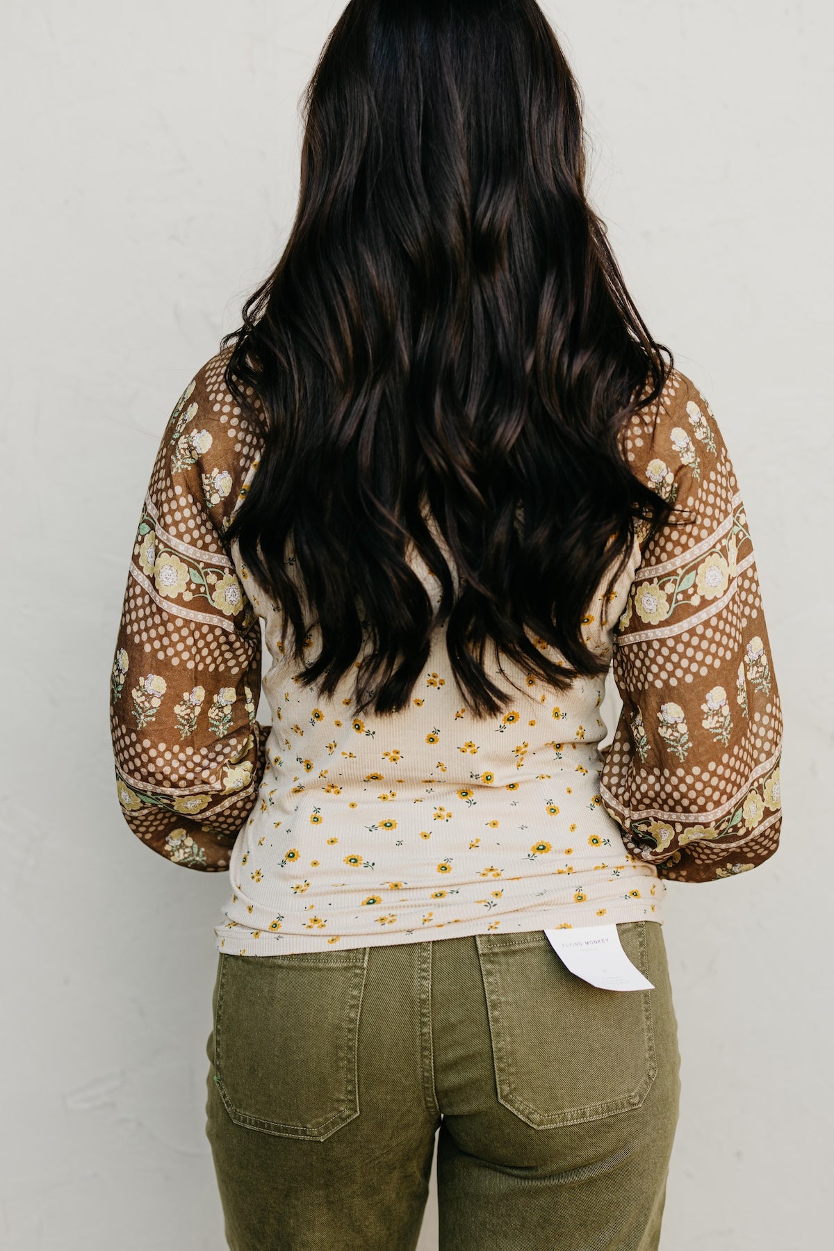 The Rayne Mixed Media Floral Top