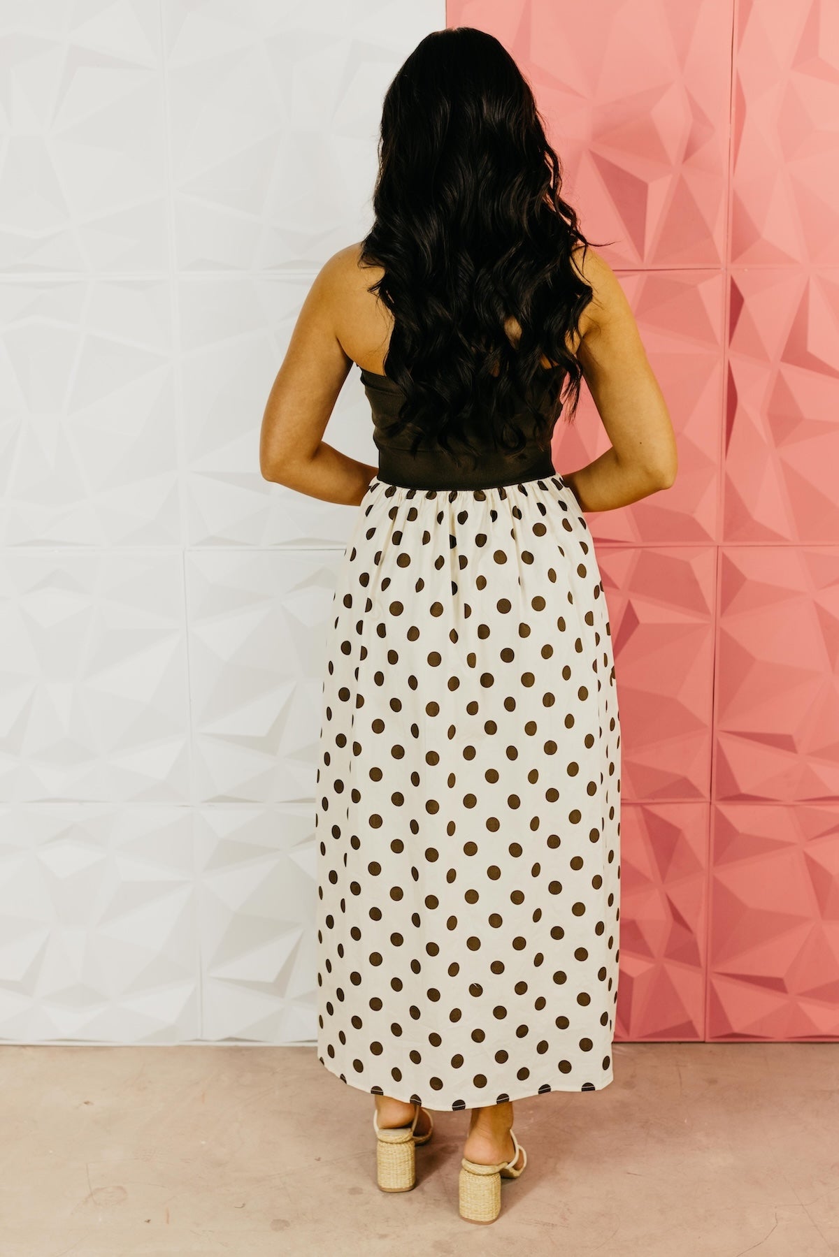 The Melanie Polka Dot Midi Dress