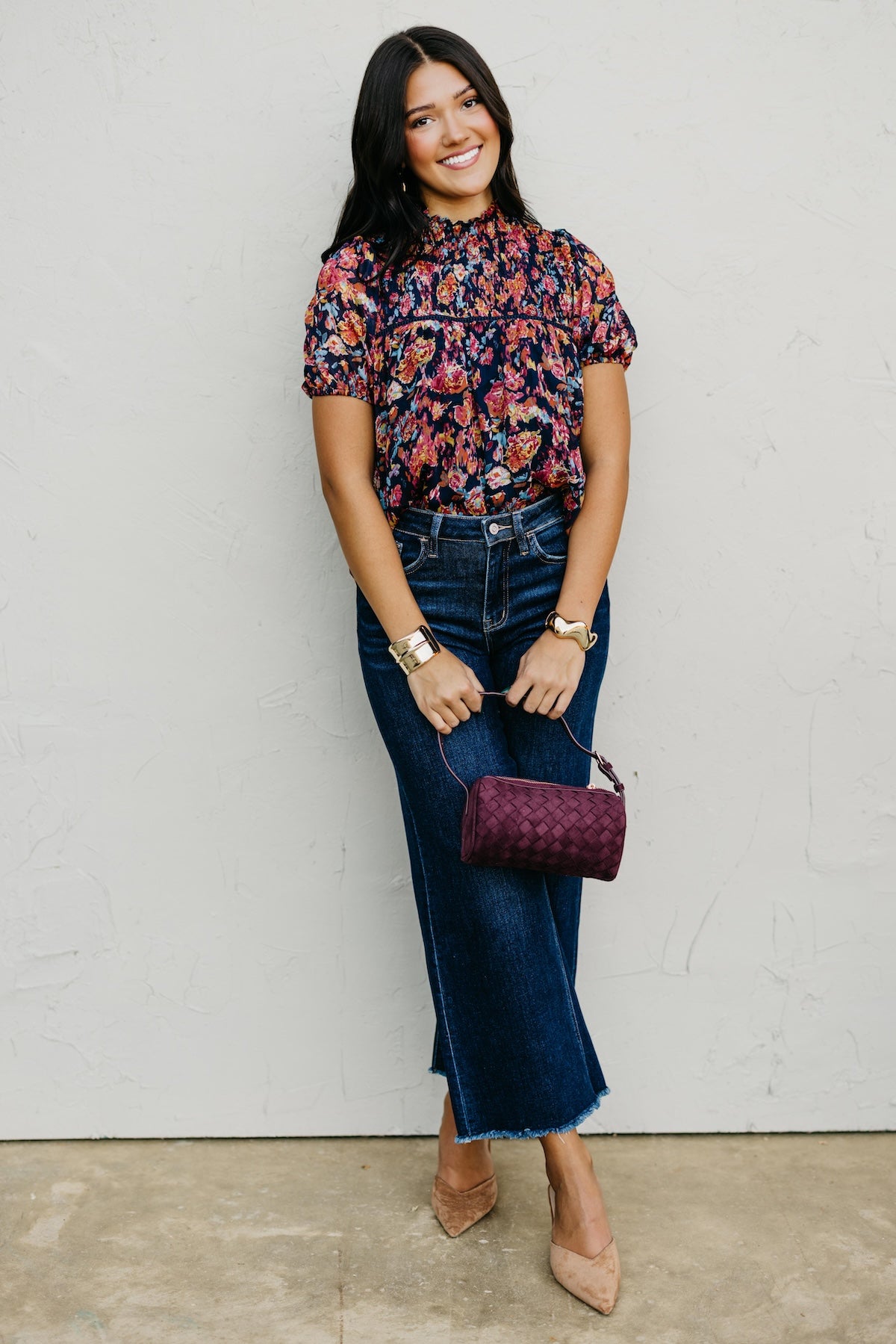 The Klare Floral Woven Top