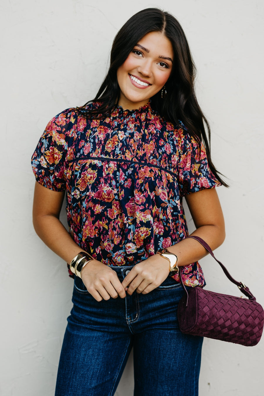 The Klare Floral Woven Top