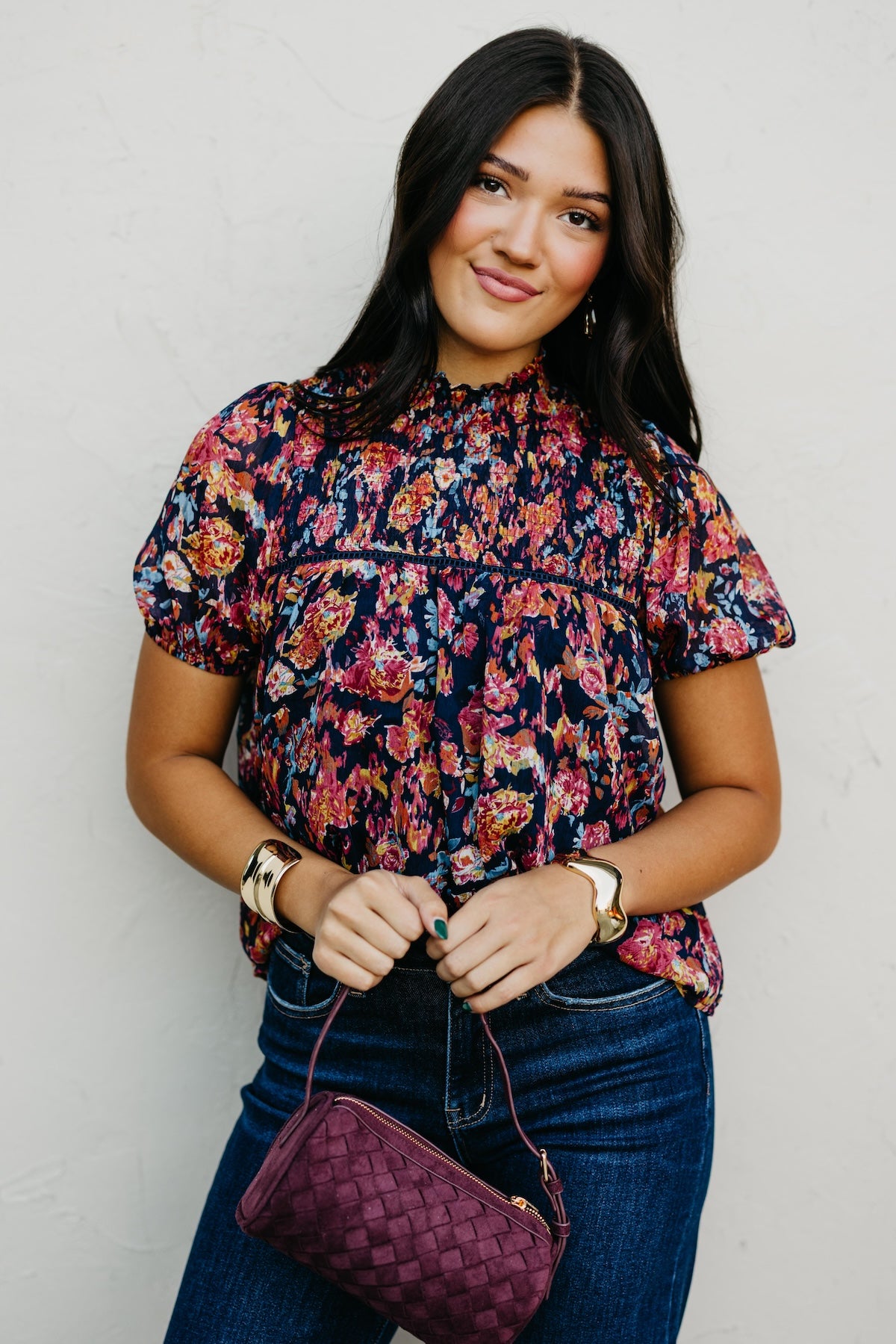 The Klare Floral Woven Top