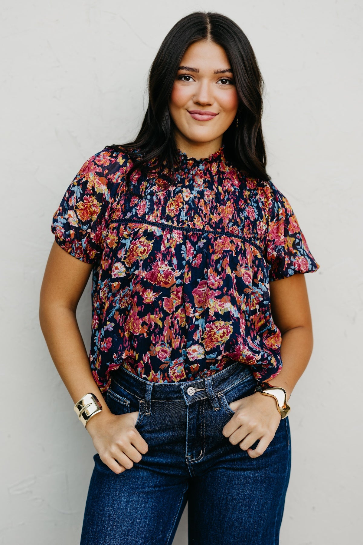 The Klare Floral Woven Top