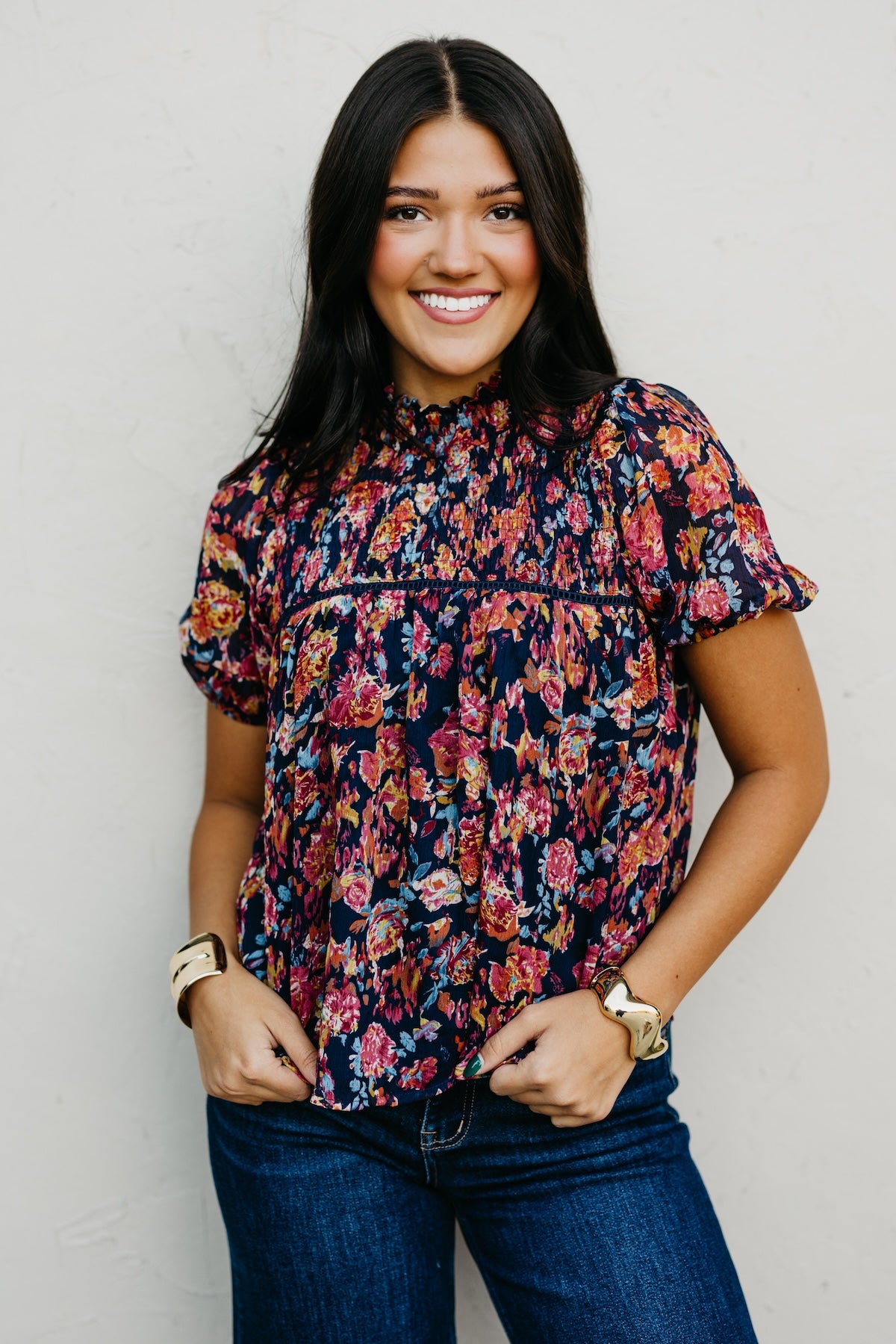 The Klare Floral Woven Top