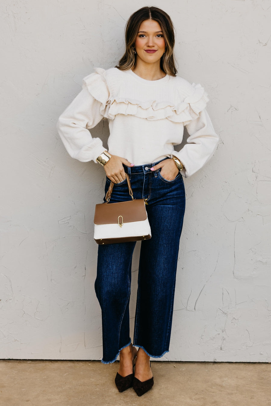 The Willow Ruffle Sweater