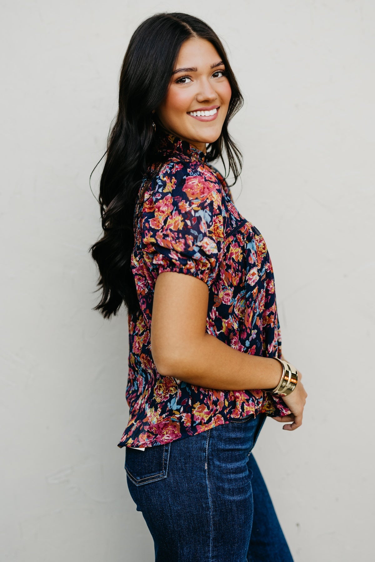 The Klare Floral Woven Top