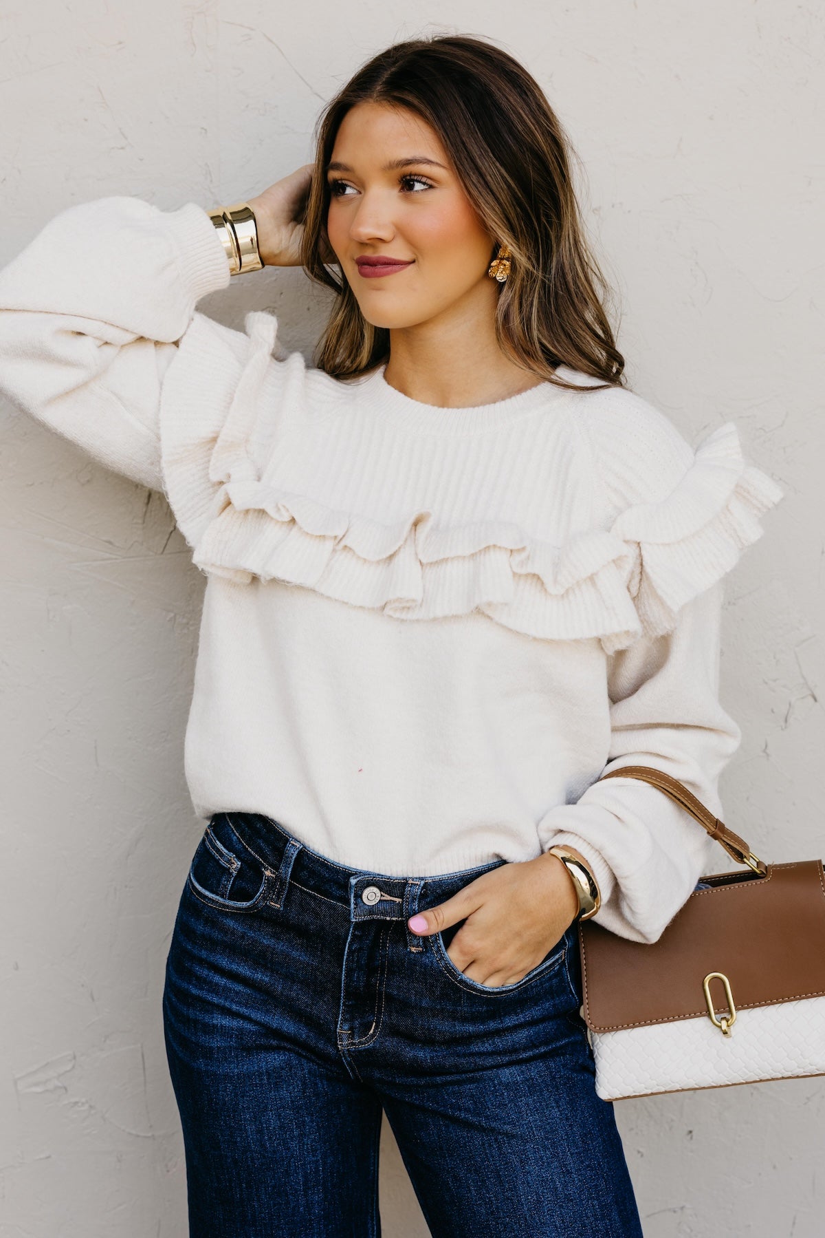 The Willow Ruffle Sweater