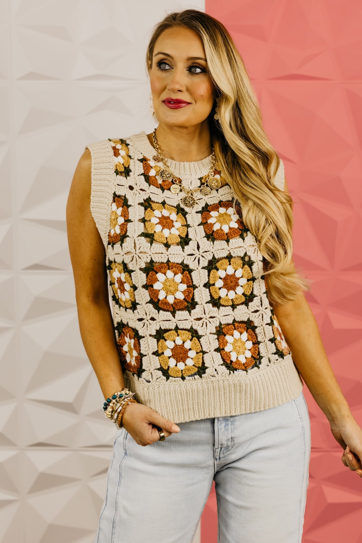 The Reynold Crochet Sweater Vest