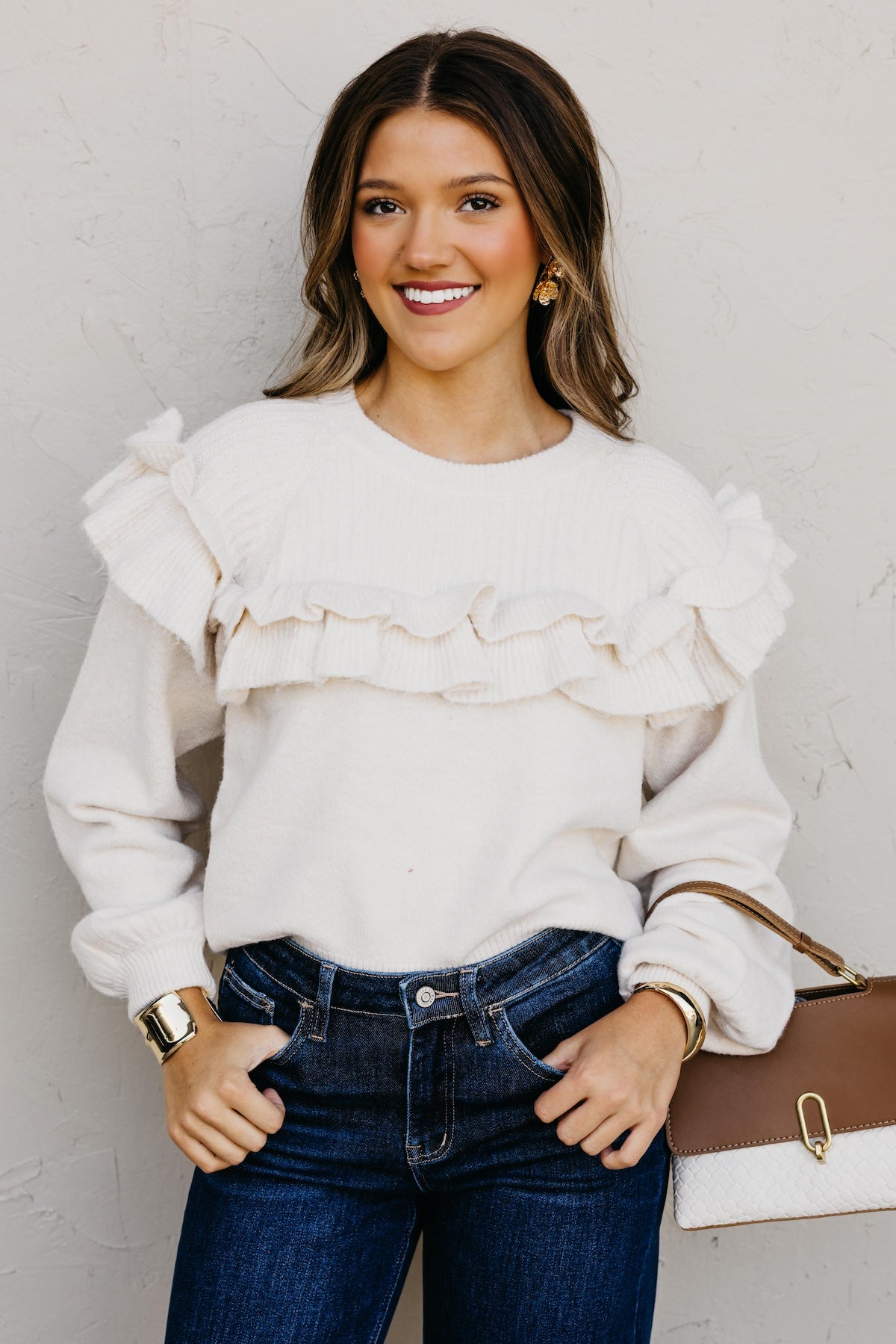 The Willow Ruffle Sweater