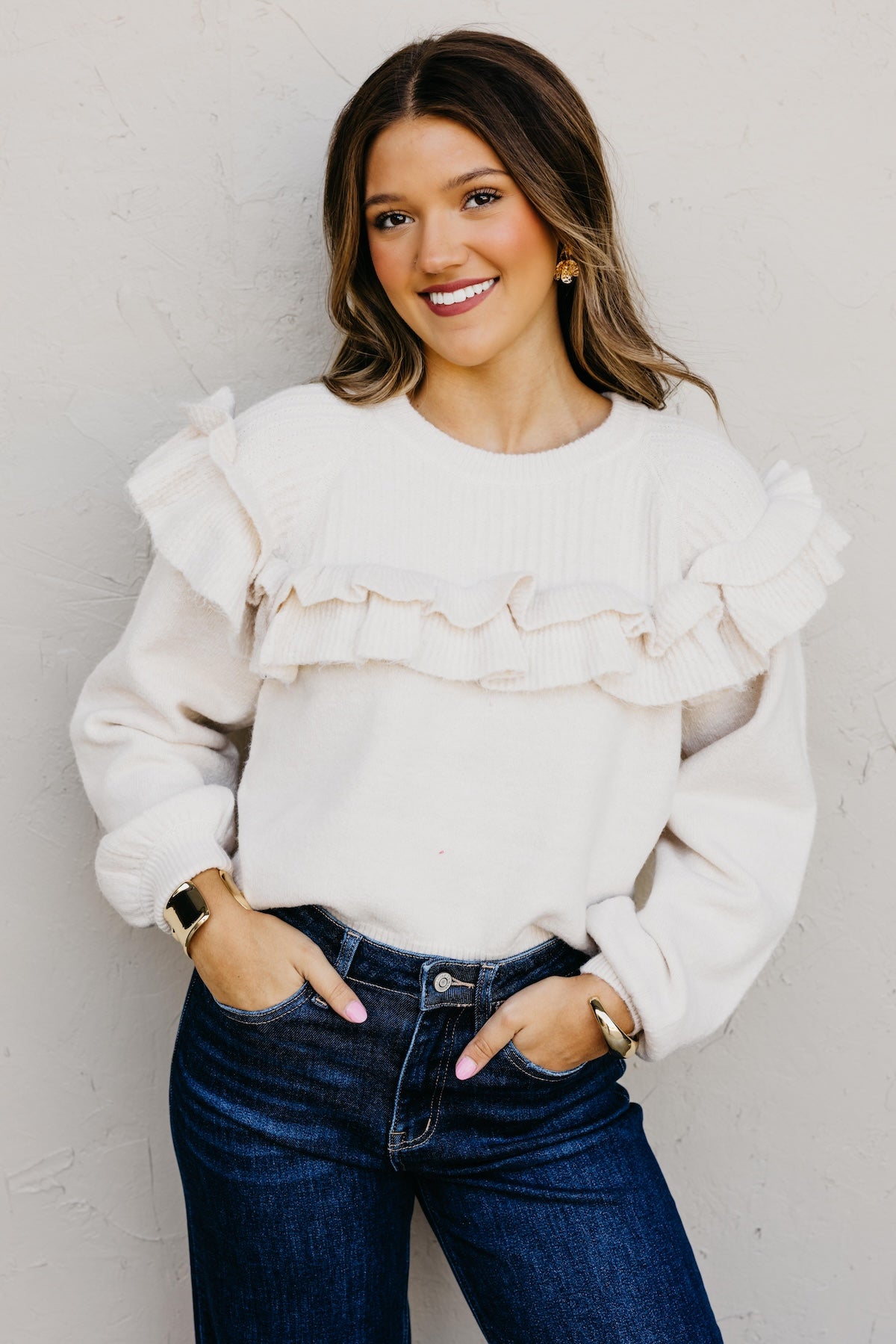The Willow Ruffle Sweater