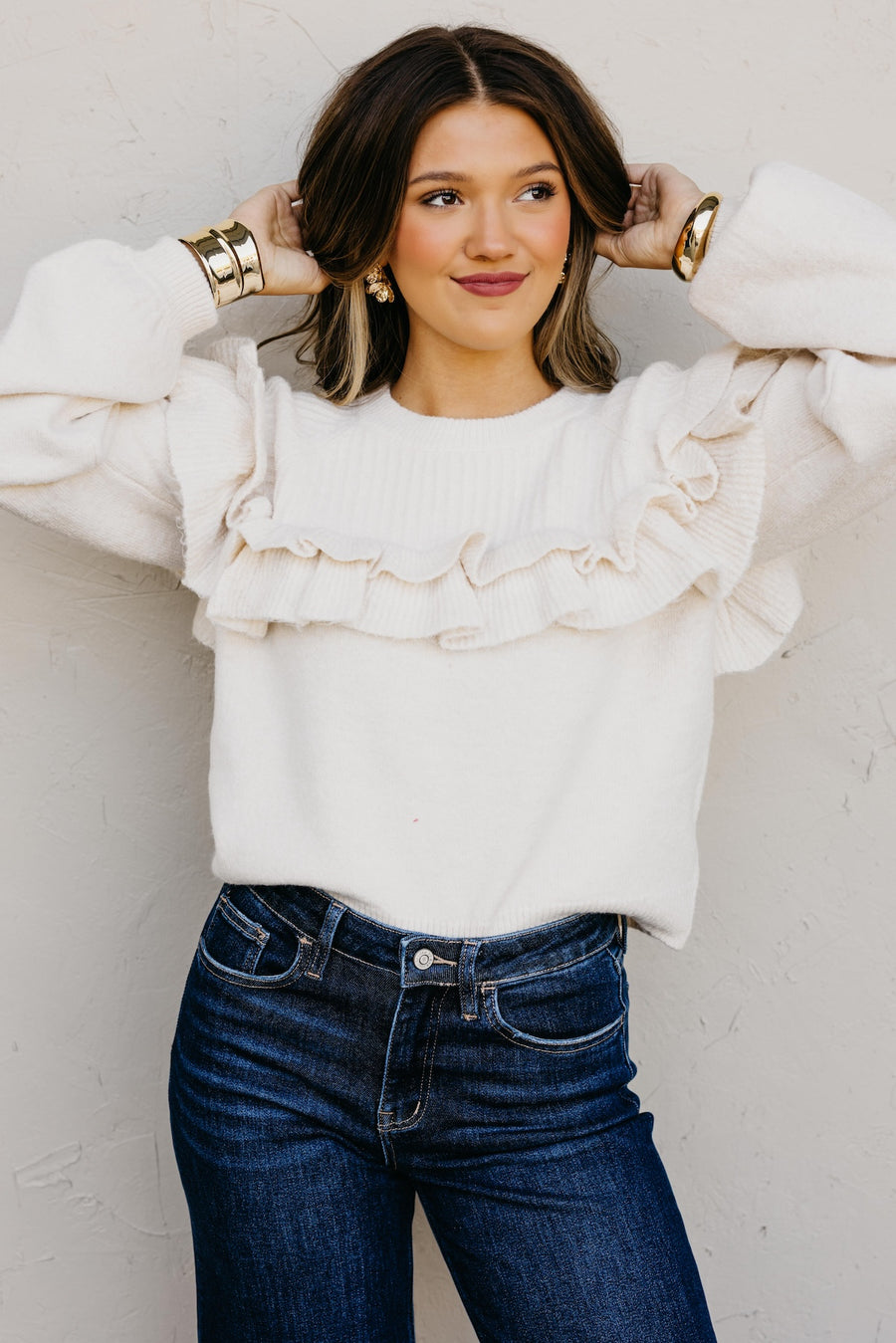 The Willow Ruffle Sweater
